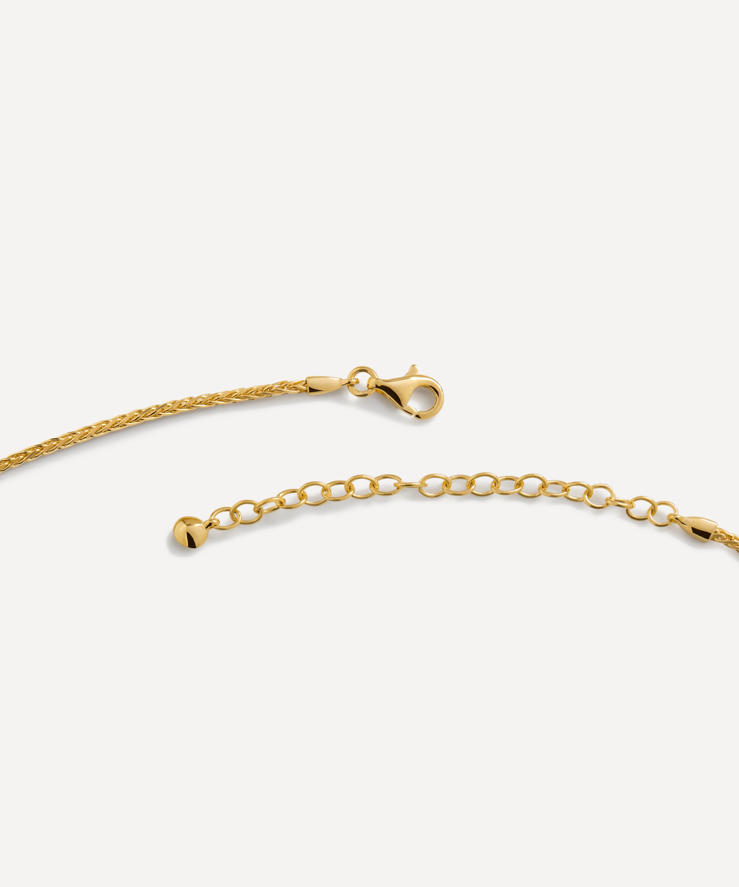 Monica Vinader - 18ct Gold-Plated Vermeil Silver Wheat Chain Necklace image number 4