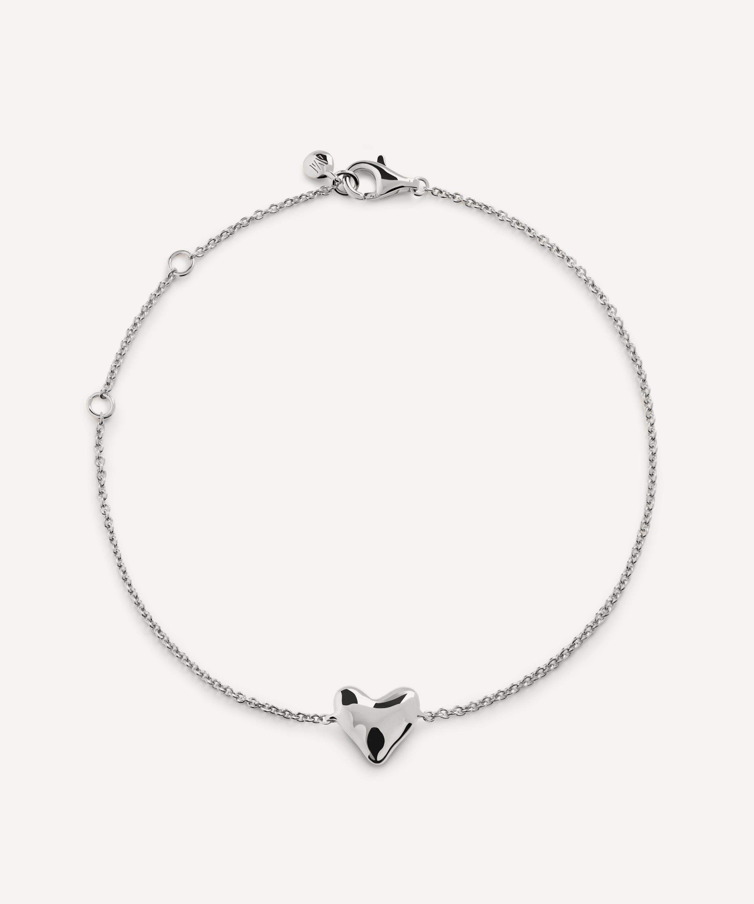 Monica Vinader - Sterling Silver Heart Chain Bracelet