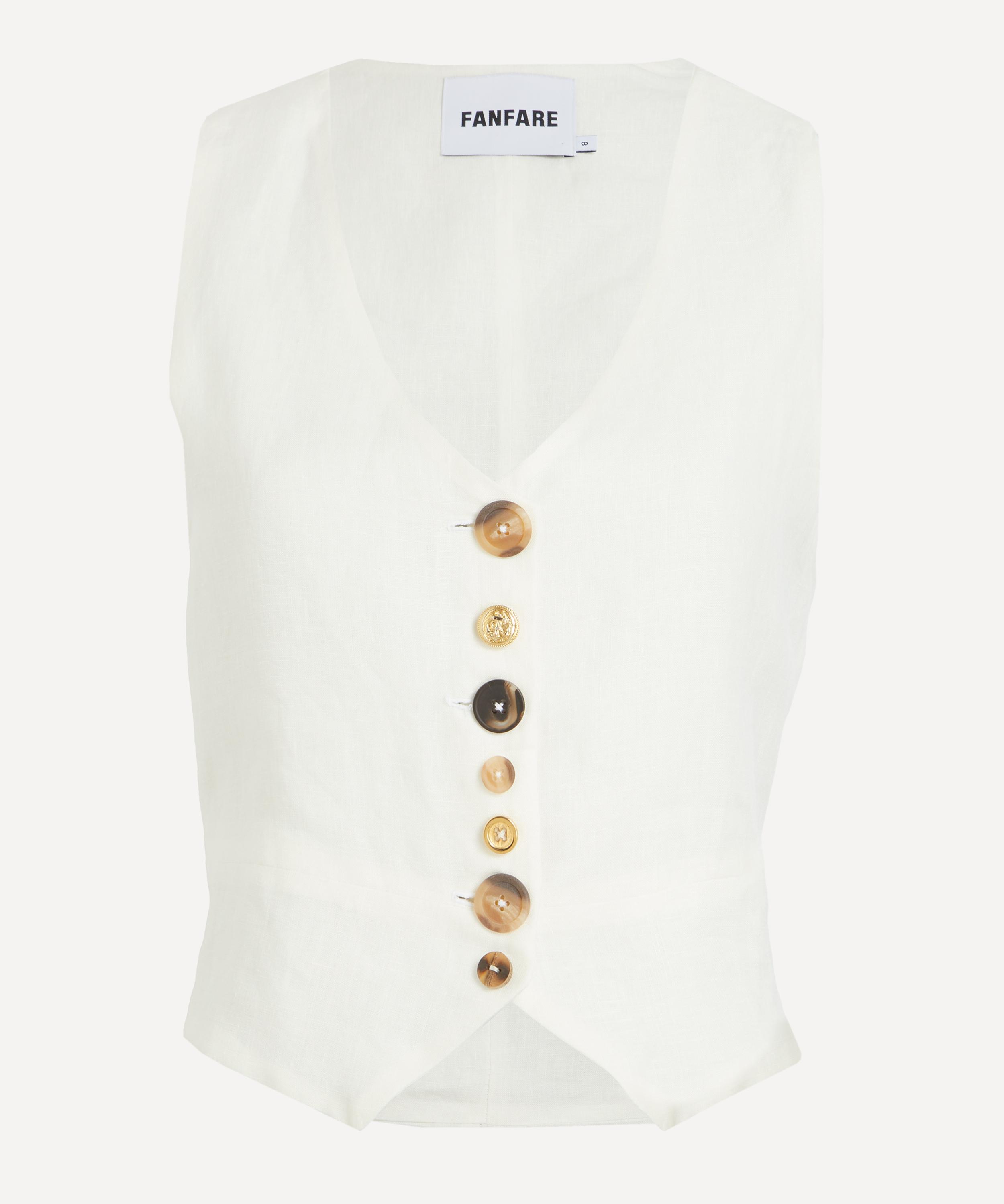 FANFARE - Daphne Linen Waistcoat image number 0
