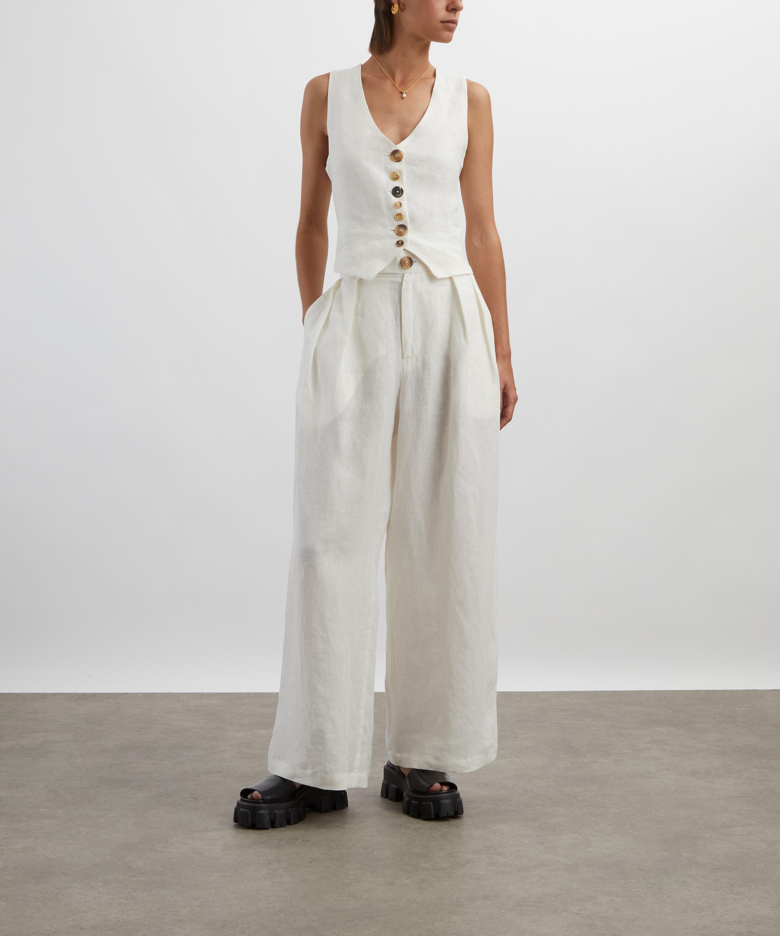 FANFARE - Daphne Linen Waistcoat image number 1