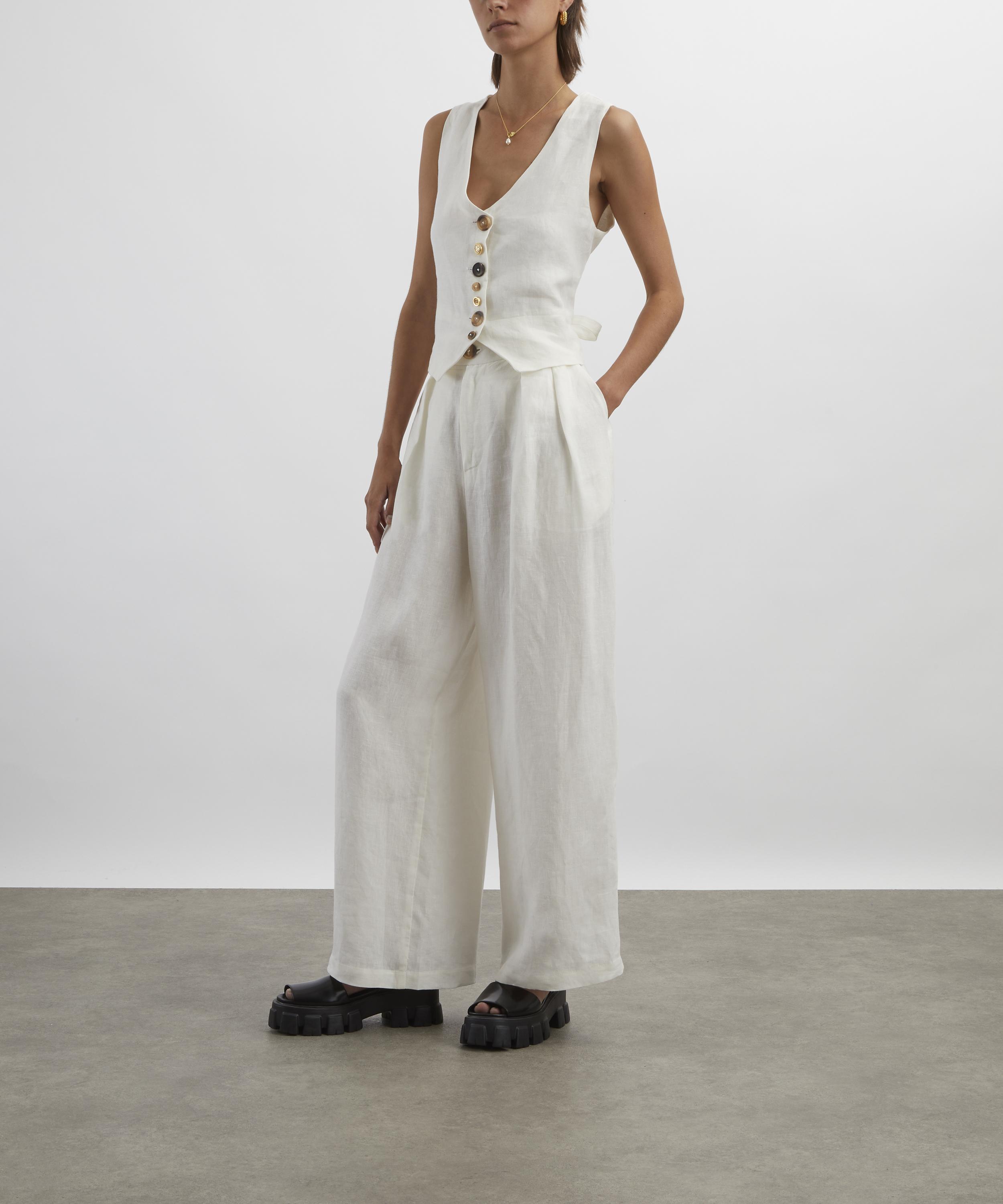 FANFARE - Celeste Linen Trousers image number 1
