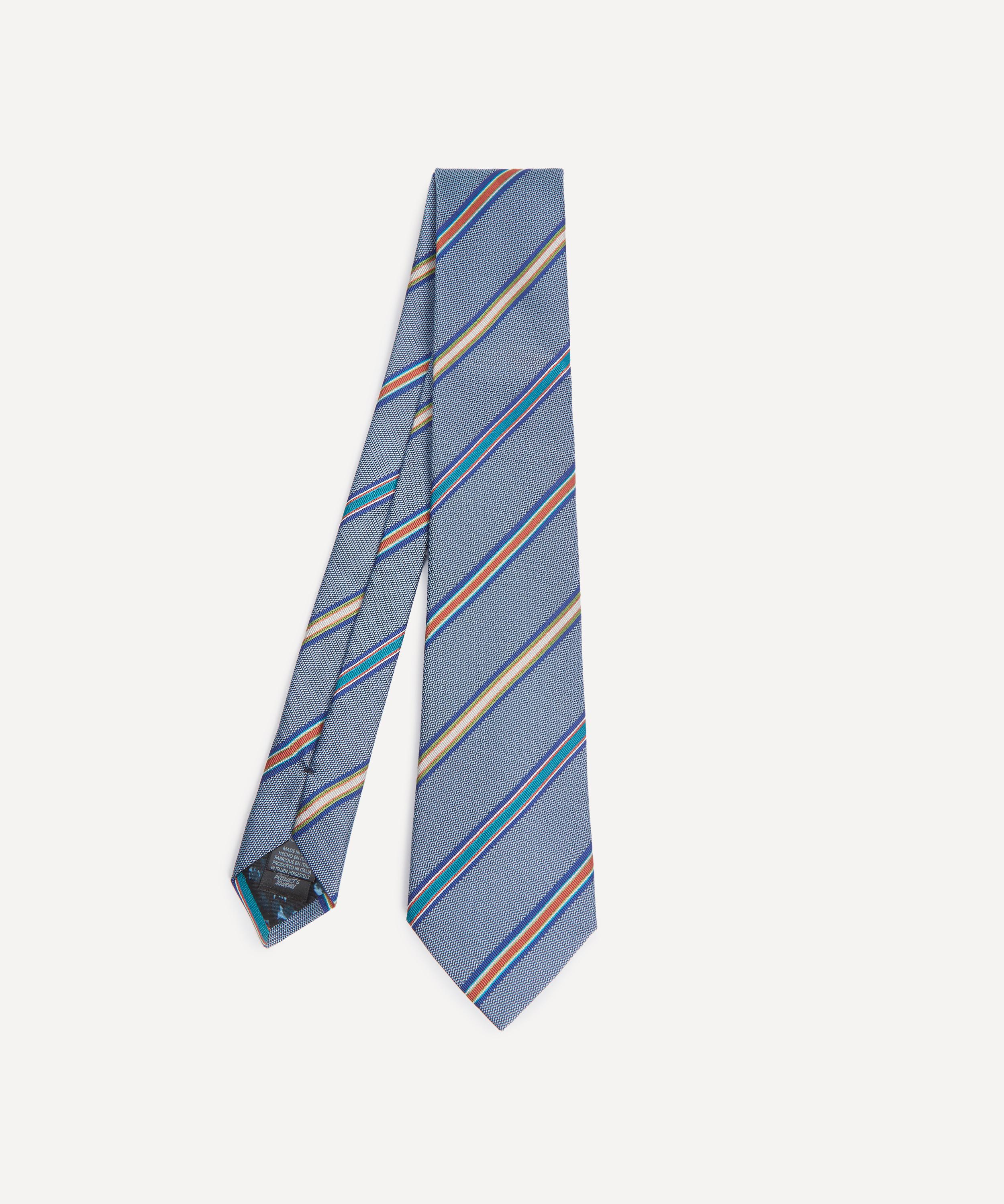 Paul Smith - Contrast Stripe Silk Tie image number 0