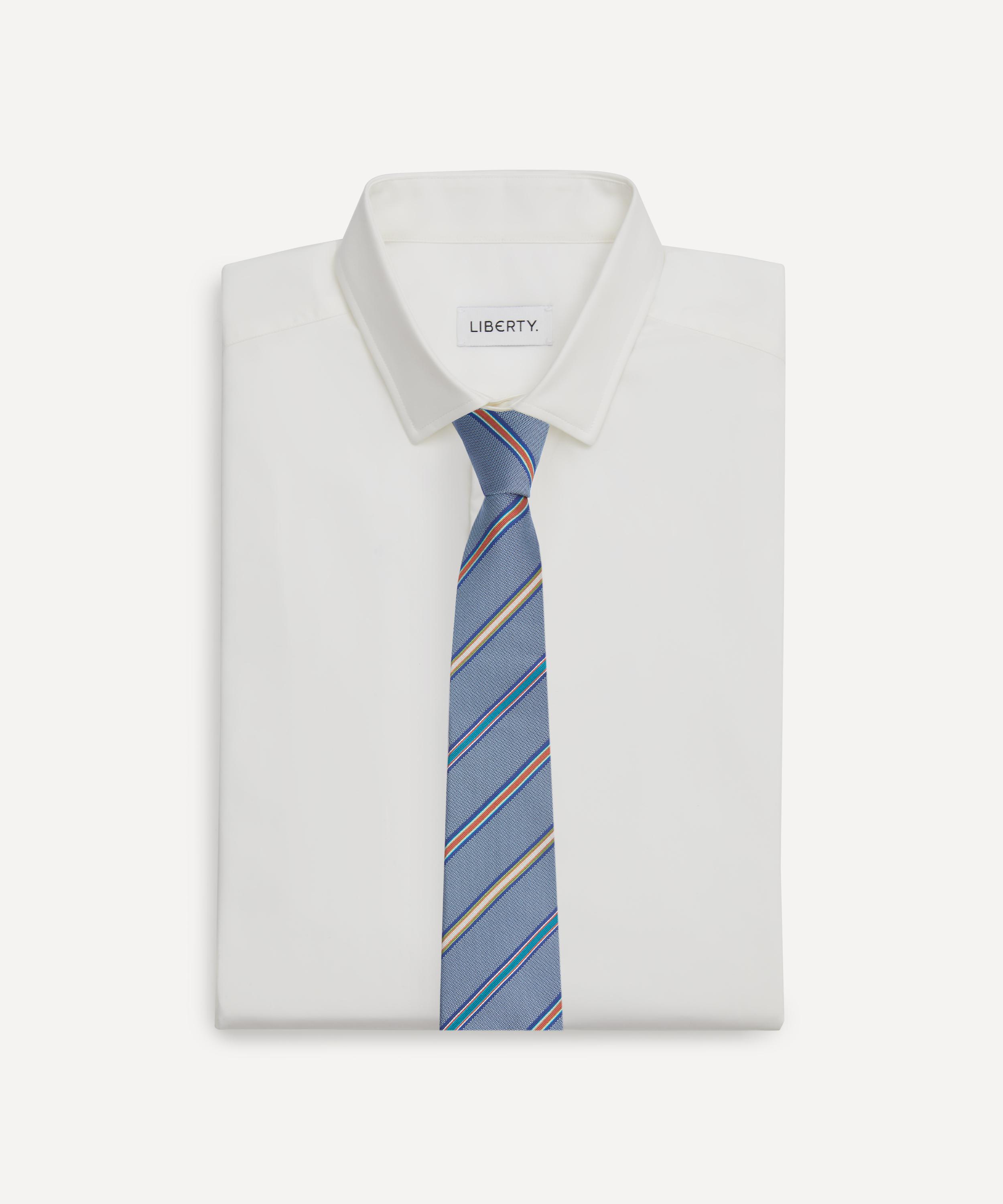 Paul Smith - Contrast Stripe Silk Tie image number 1