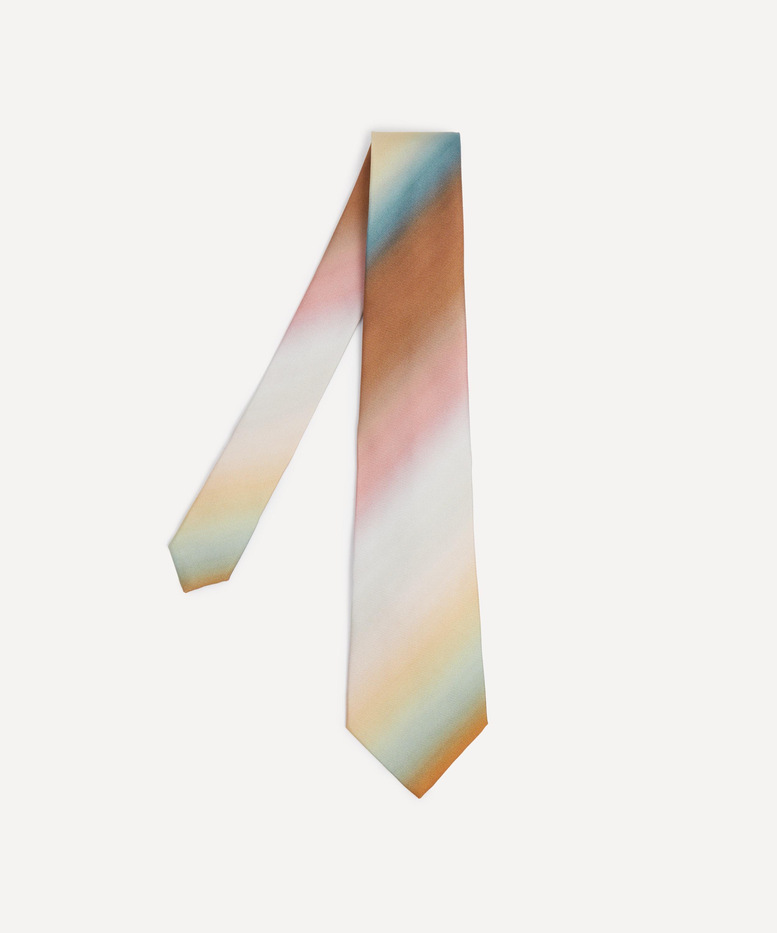 Paul Smith - Multicolour Smith Stripe Ombre Silk Tie image number 0