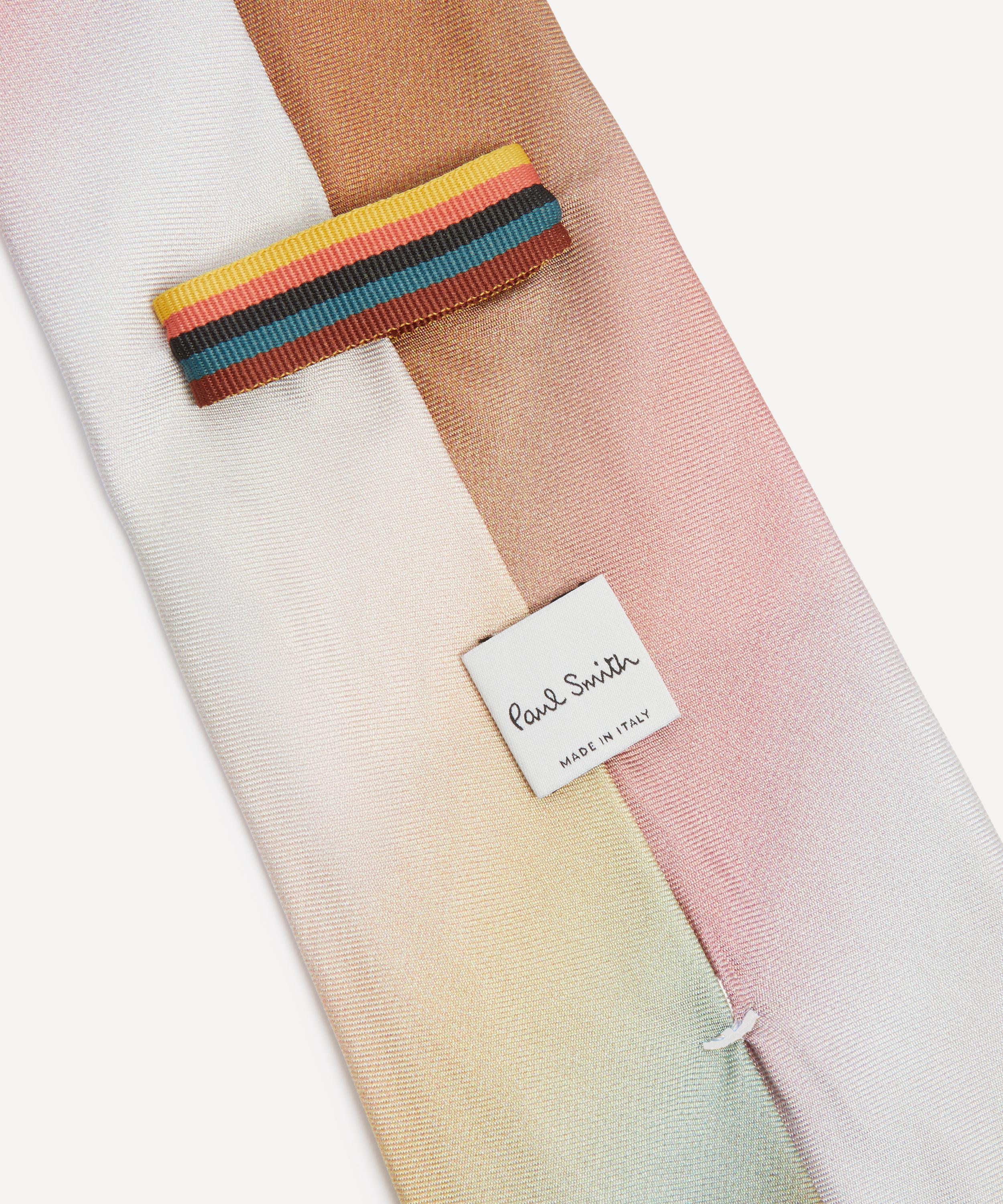 Paul Smith - Multicolour Smith Stripe Ombre Silk Tie image number 1