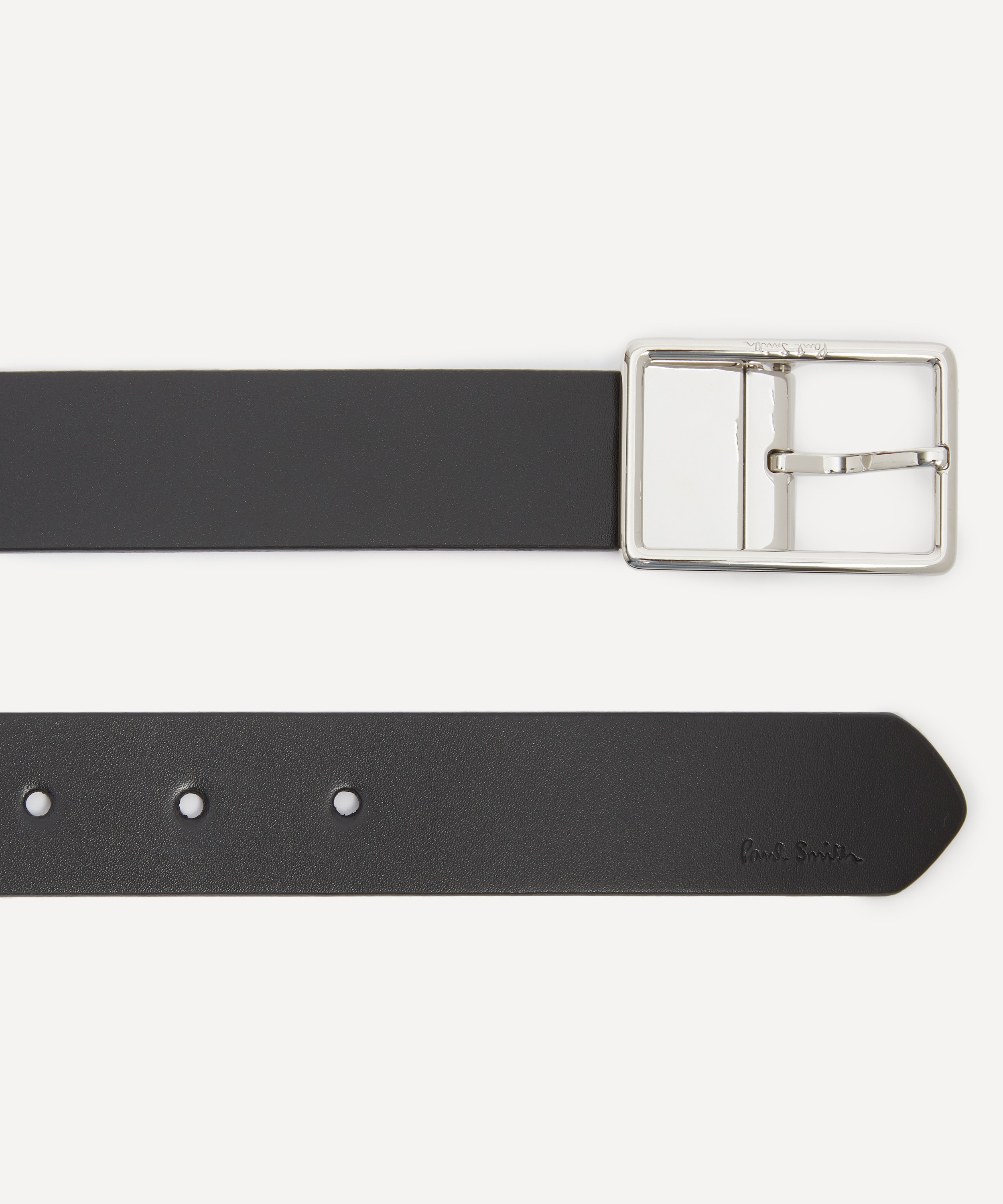 Paul Smith - Signature Stripe Reversable Leather Belt image number 1