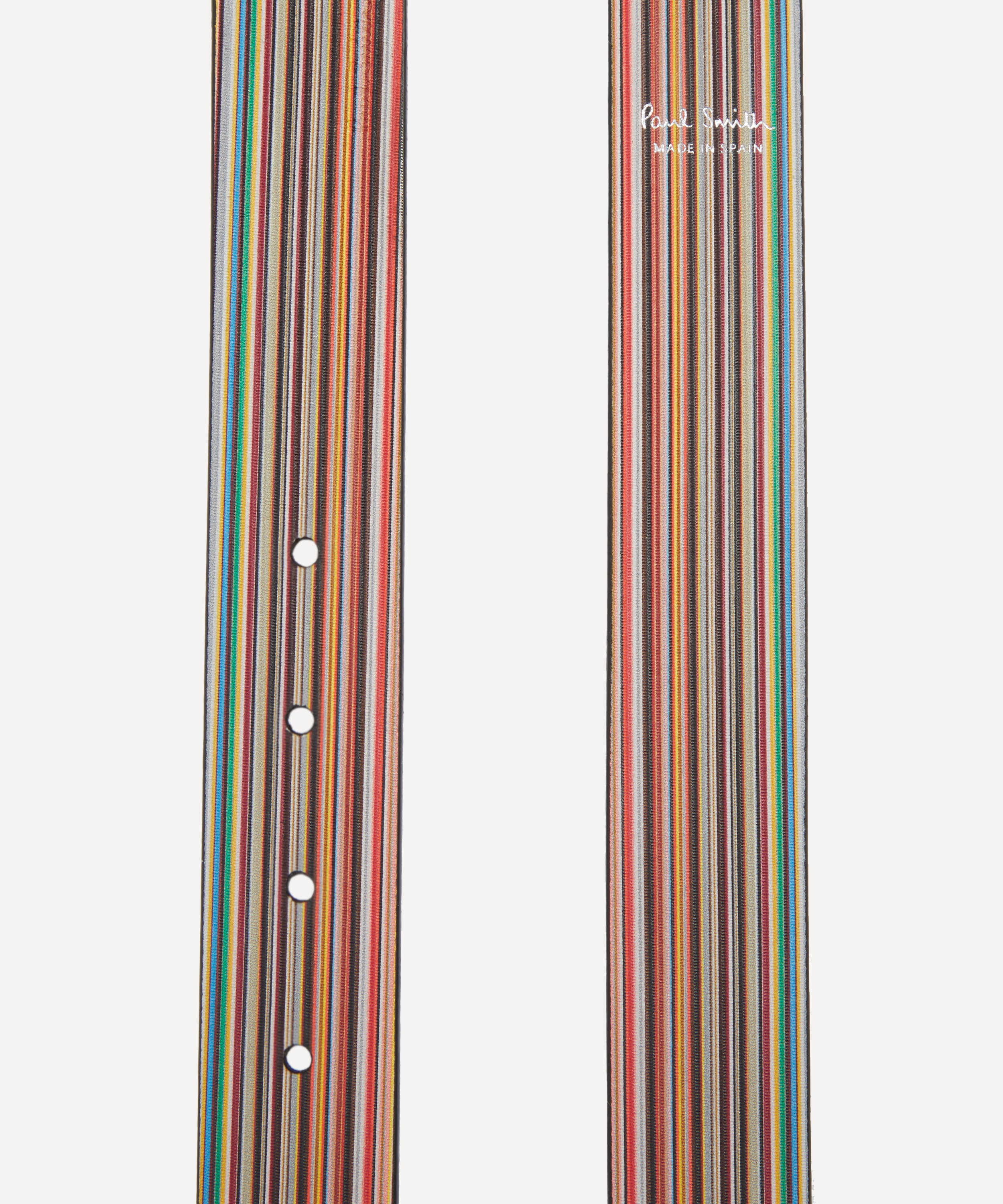 Paul Smith - Signature Stripe Reversable Leather Belt image number 2