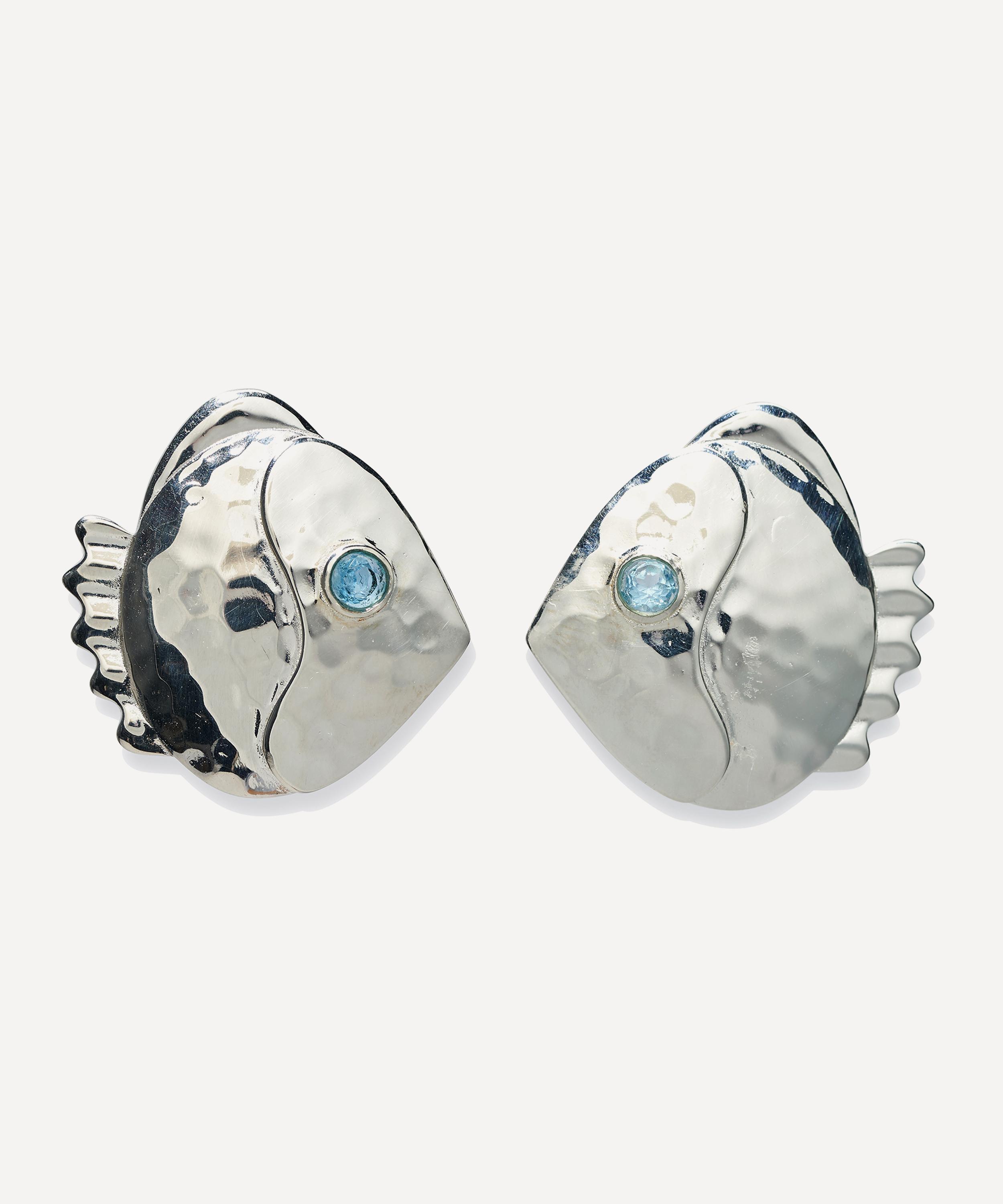 Lizzie Fortunato - Silver-Plated Mikuni Stud Earrings image number 0