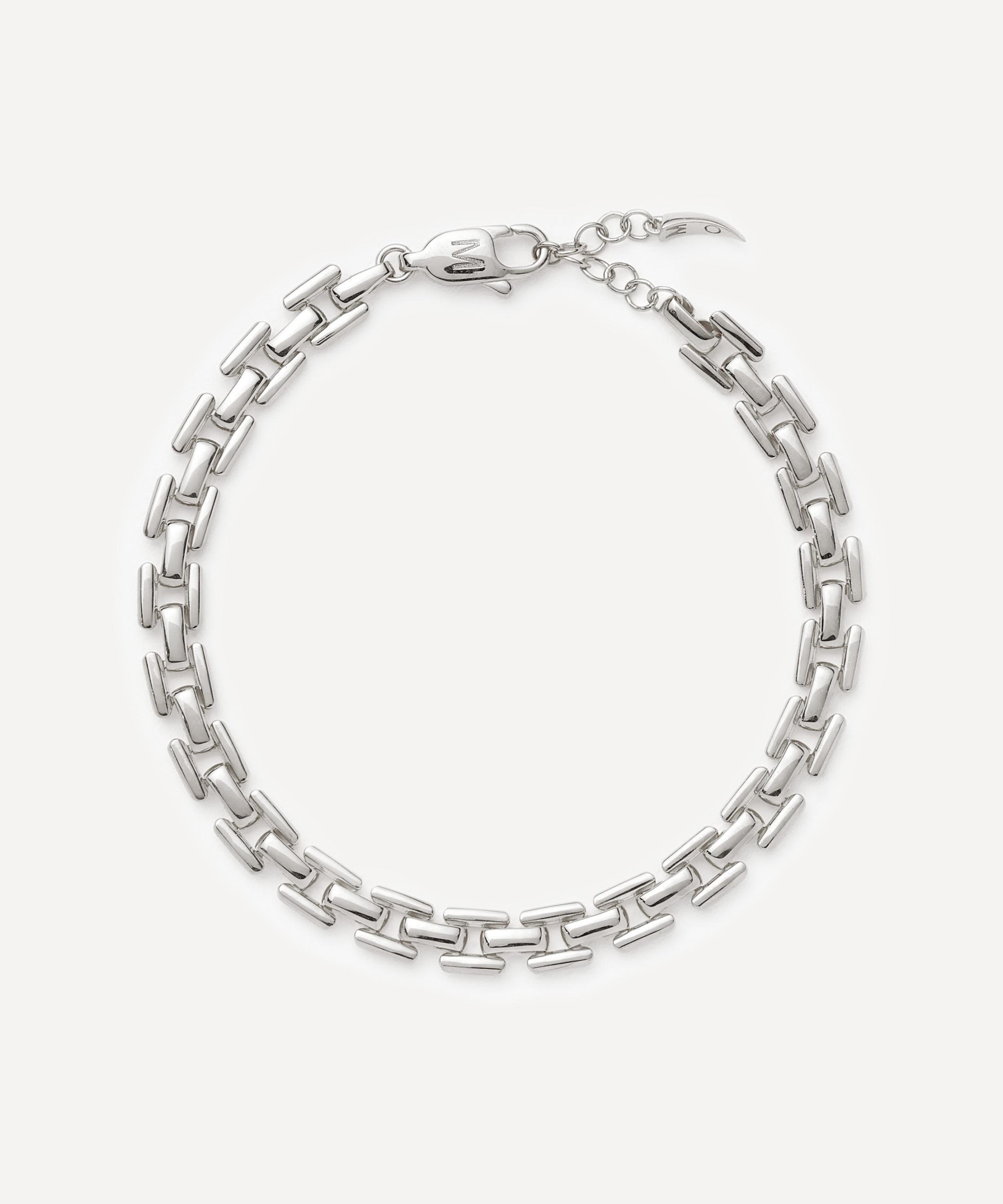 Missoma - Rhodium-Plated Timepiece Link Chain Bracelet image number 0