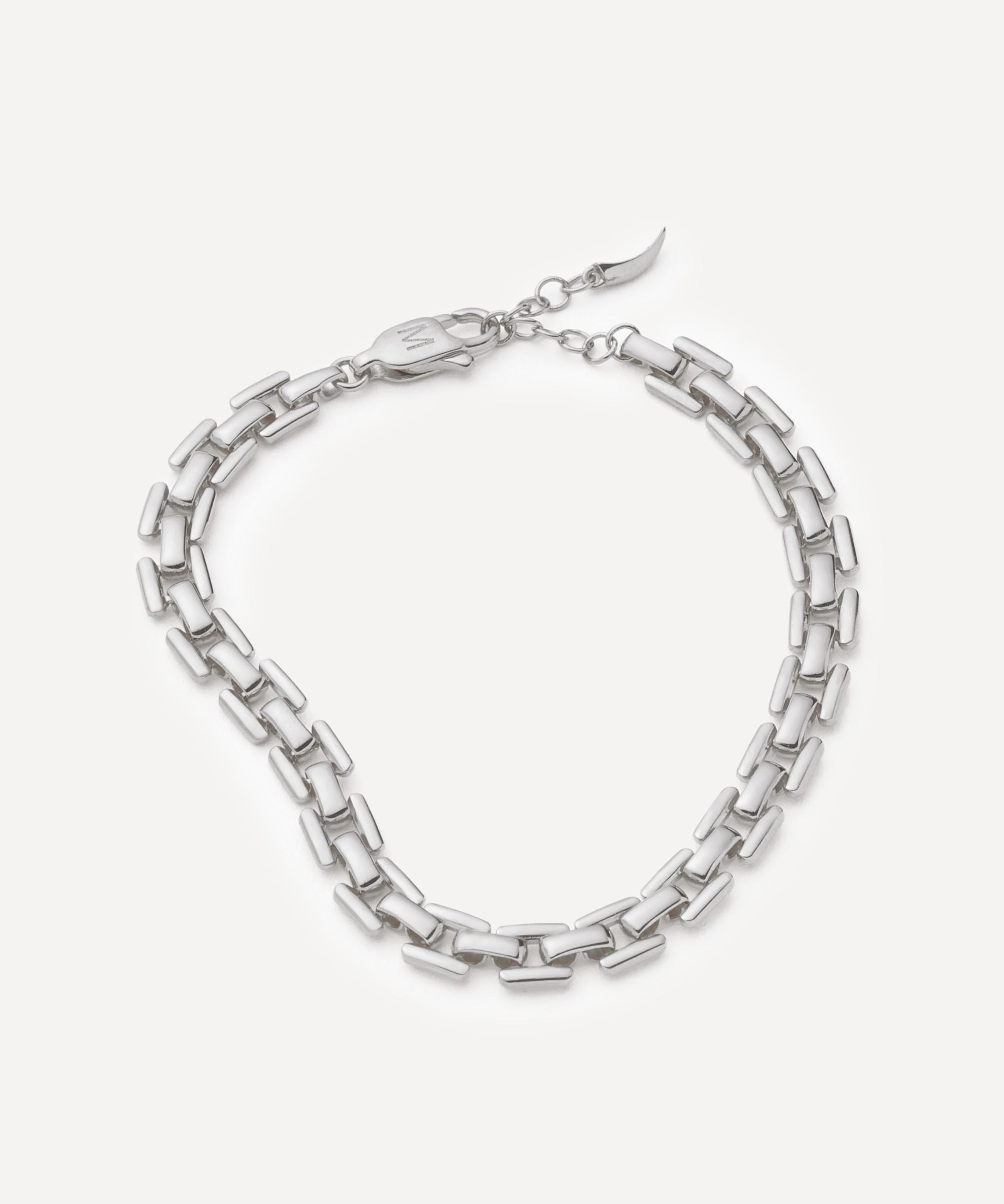 Missoma - Rhodium-Plated Timepiece Link Chain Bracelet image number 2