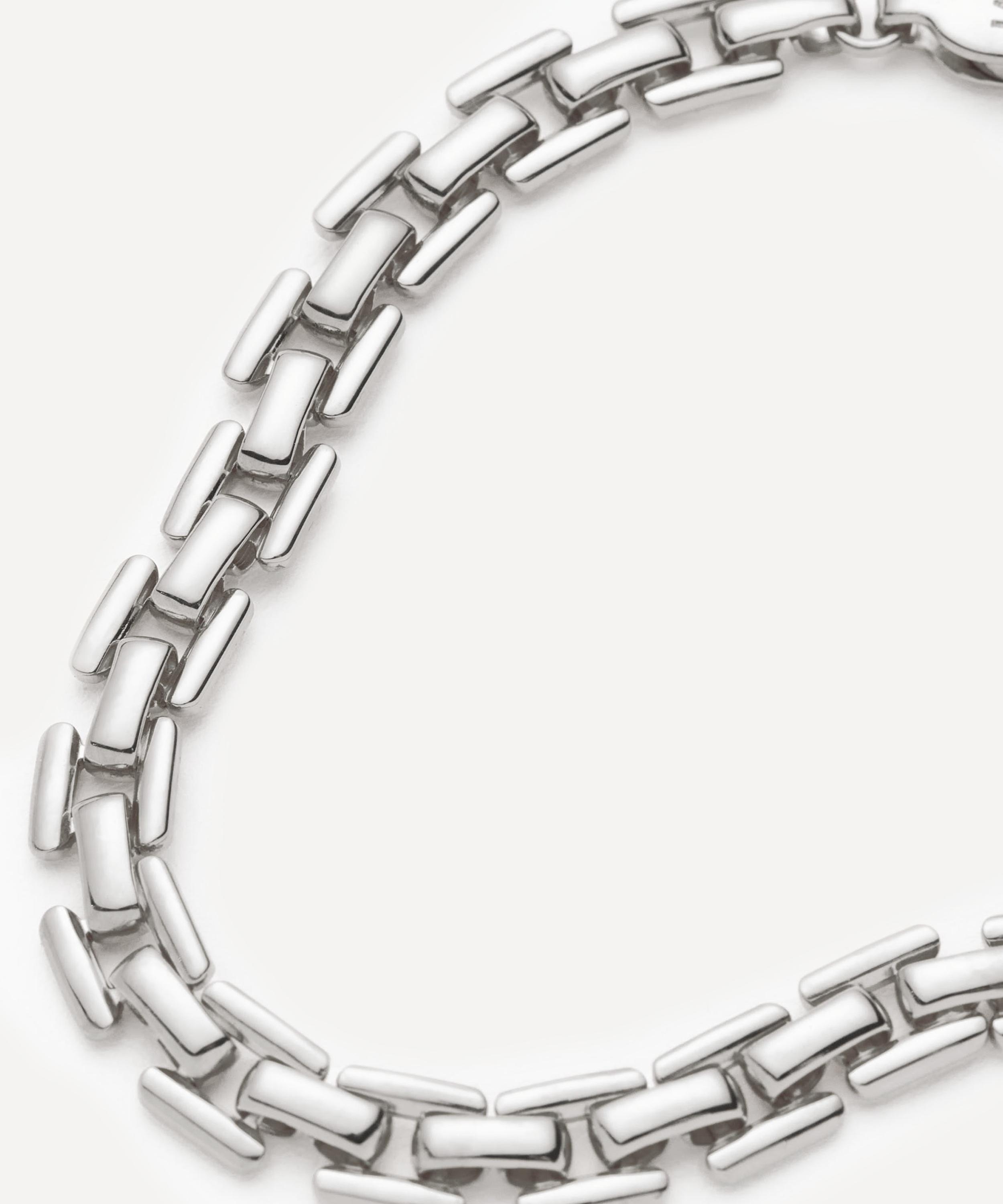 Missoma - Rhodium-Plated Timepiece Link Chain Bracelet image number 3