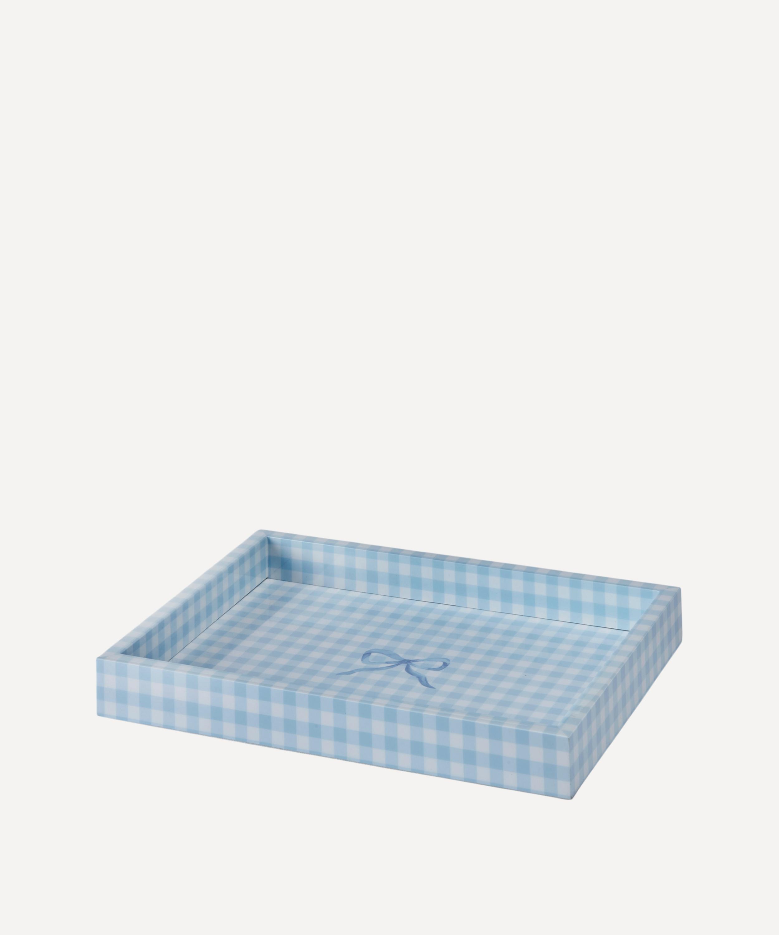 Addison Ross - Blue Gingham Tray image number 0