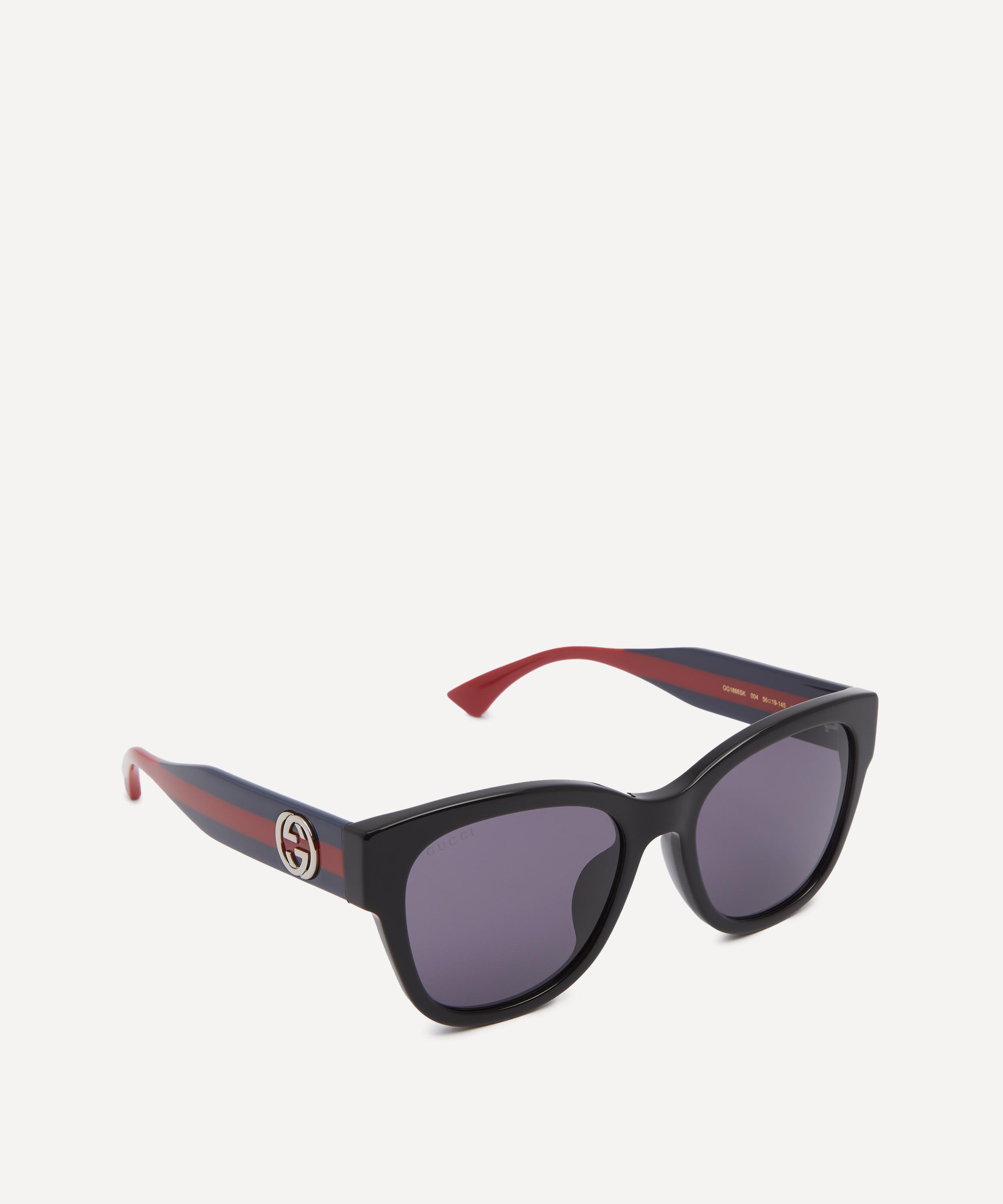 Gucci - Low Nose Bridge Butterfly Injection Sunglasses image number 1