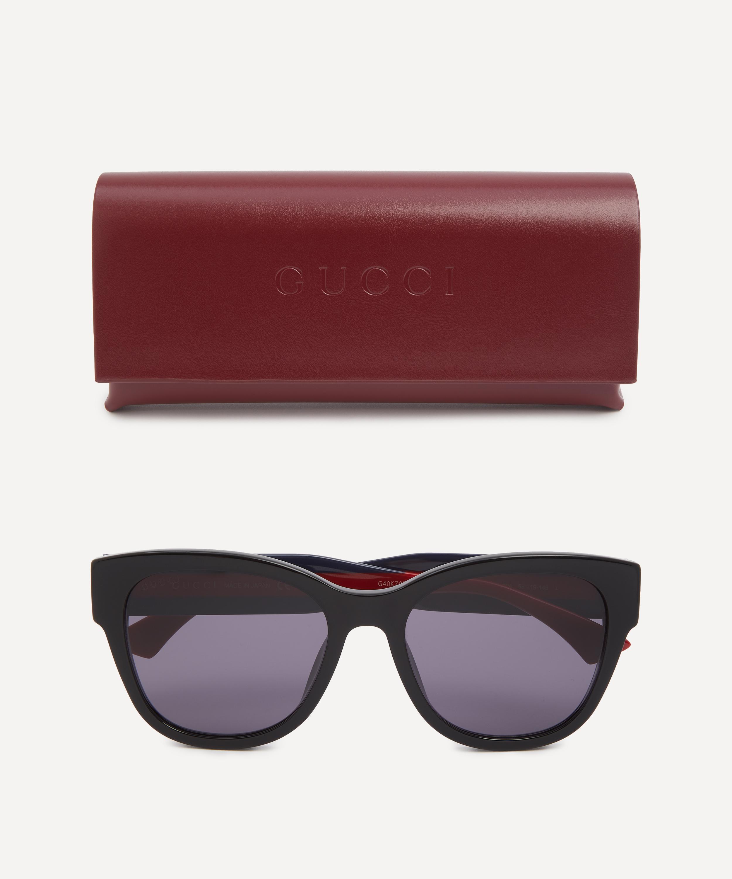 Gucci - Low Nose Bridge Butterfly Injection Sunglasses image number 3