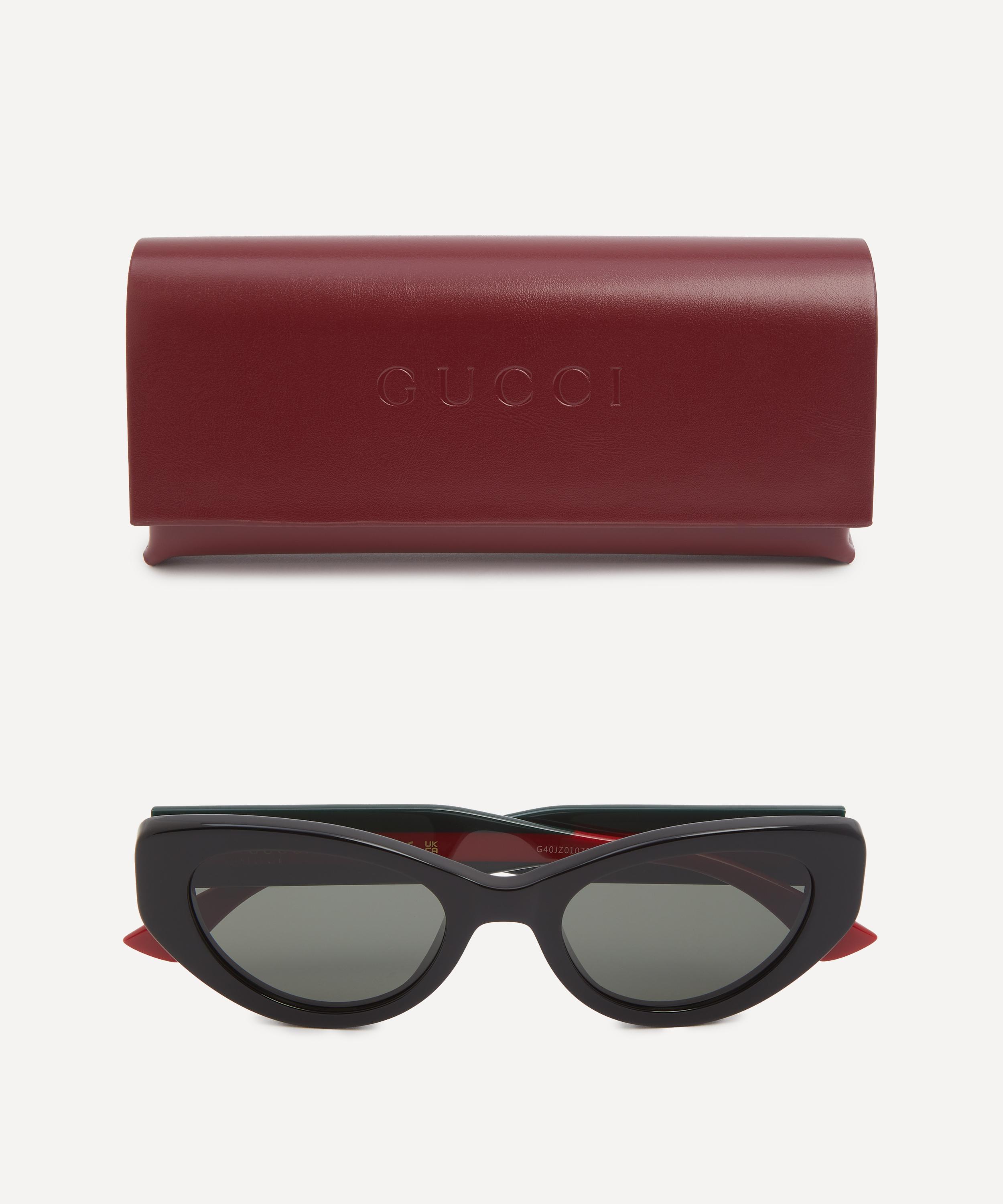 Gucci - Cat-Eye Injection Sunglasses image number 3