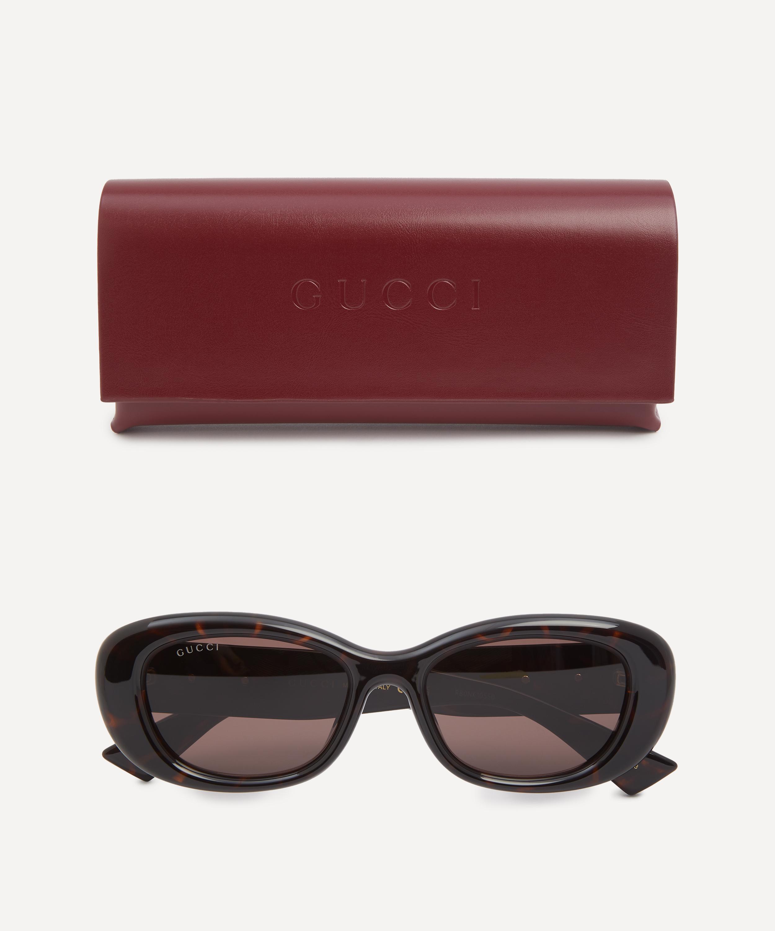 Gucci - Low Nose Bridge Oval Sunglasses image number 3