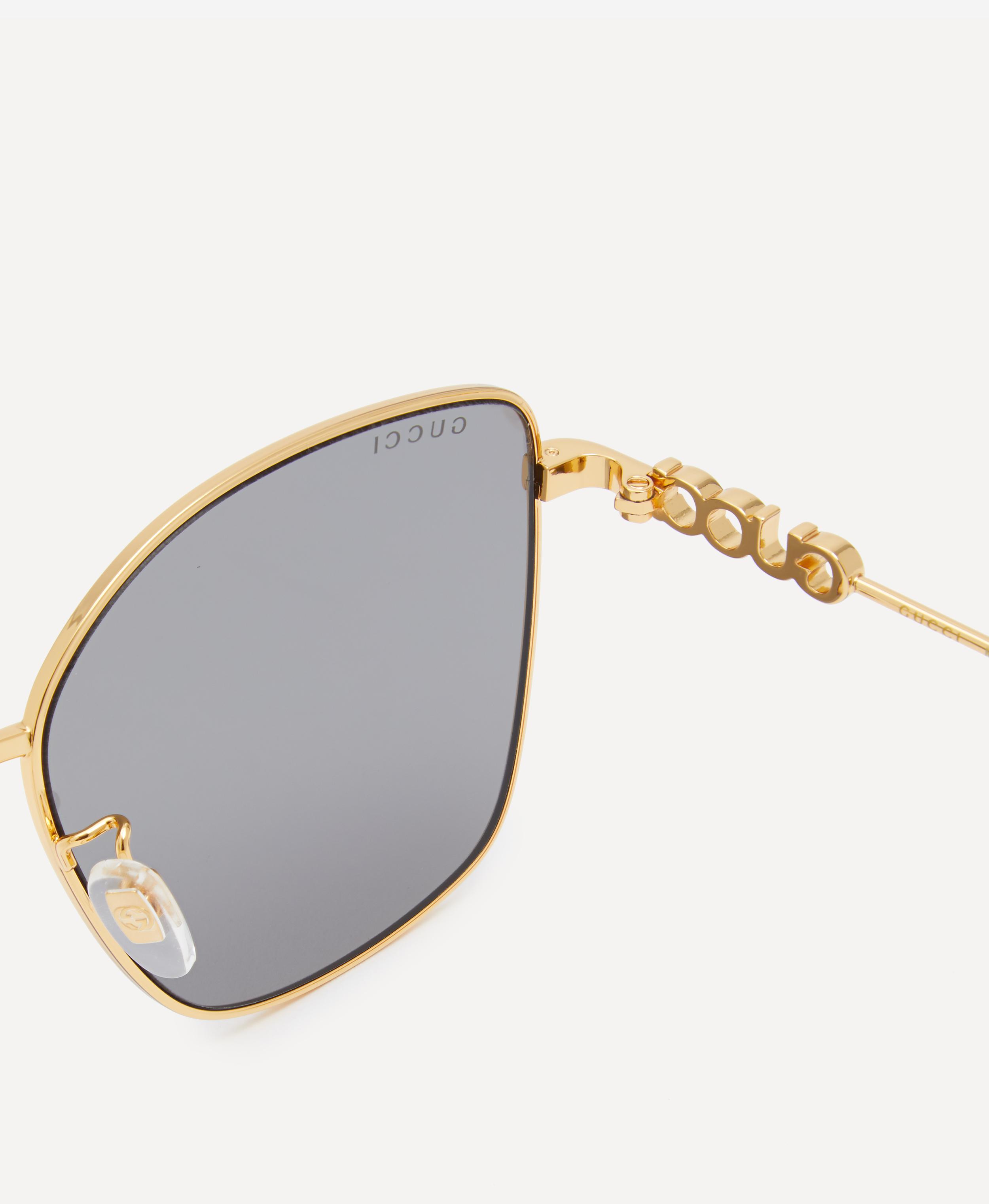 Gucci - Gold-Tone Cat-Eye Sunglasses image number 2