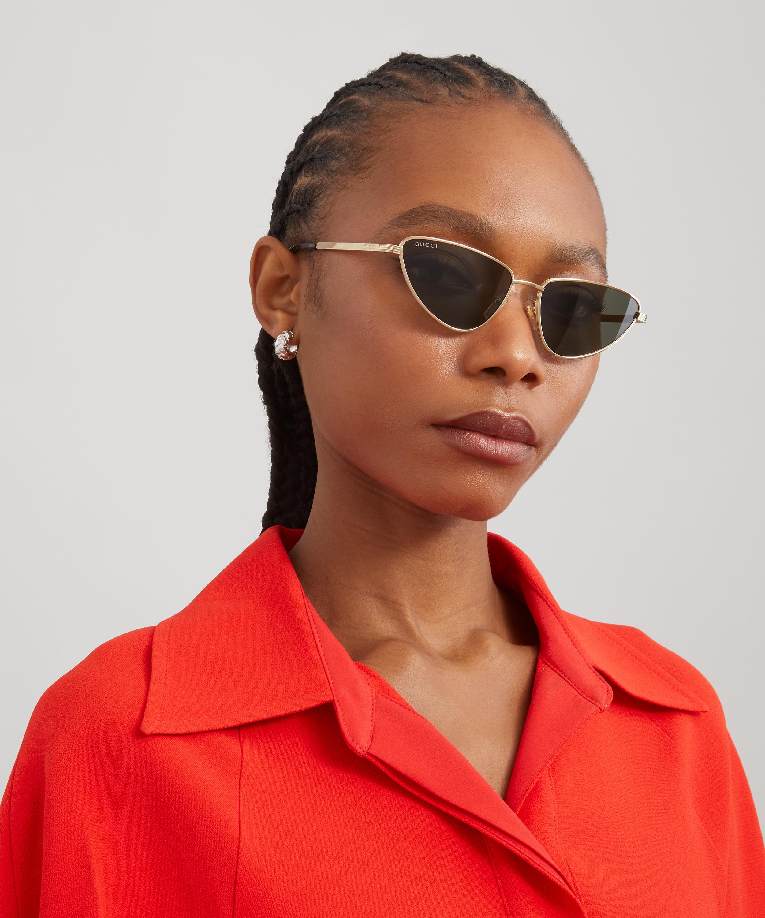 Gucci - Cat-Eye Metal Sunglasses image number 1