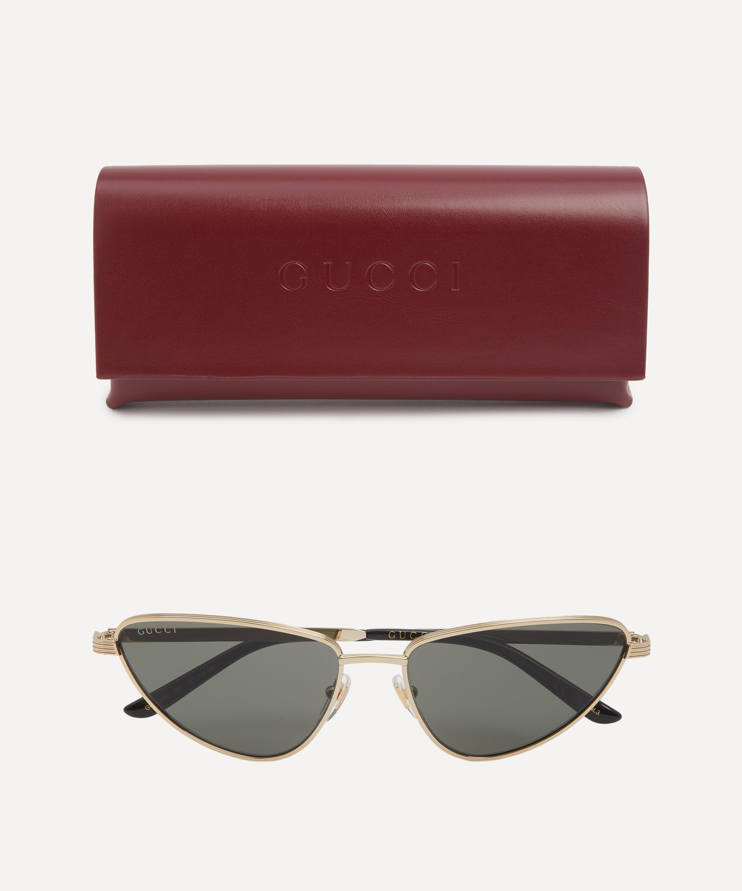 Gucci - Cat-Eye Metal Sunglasses image number 3