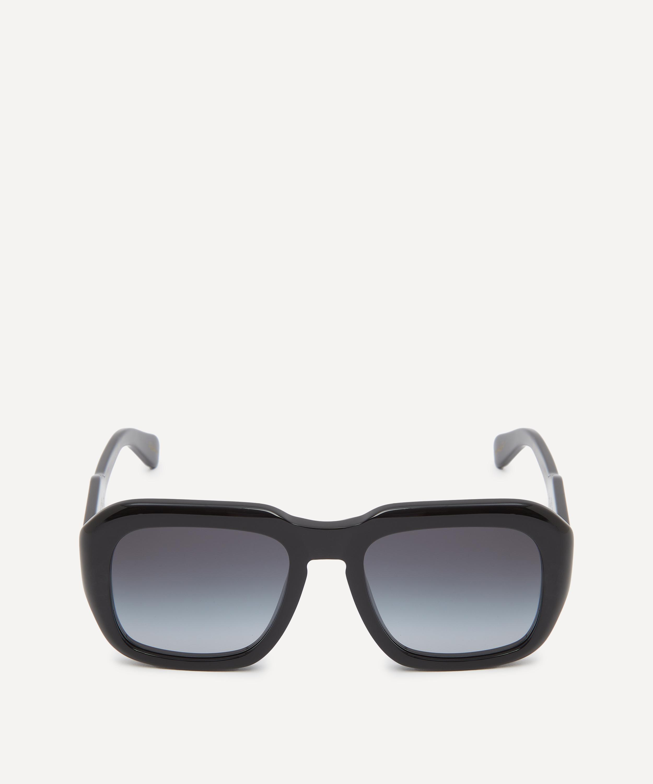 Chloé - Black Soft Square Acetate Sunglasses image number 0