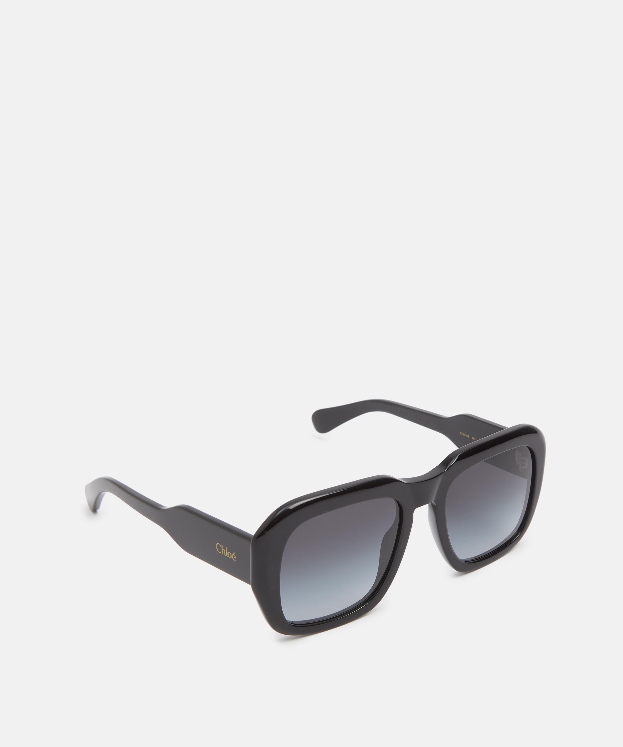 Chloé - Black Soft Square Acetate Sunglasses image number 1