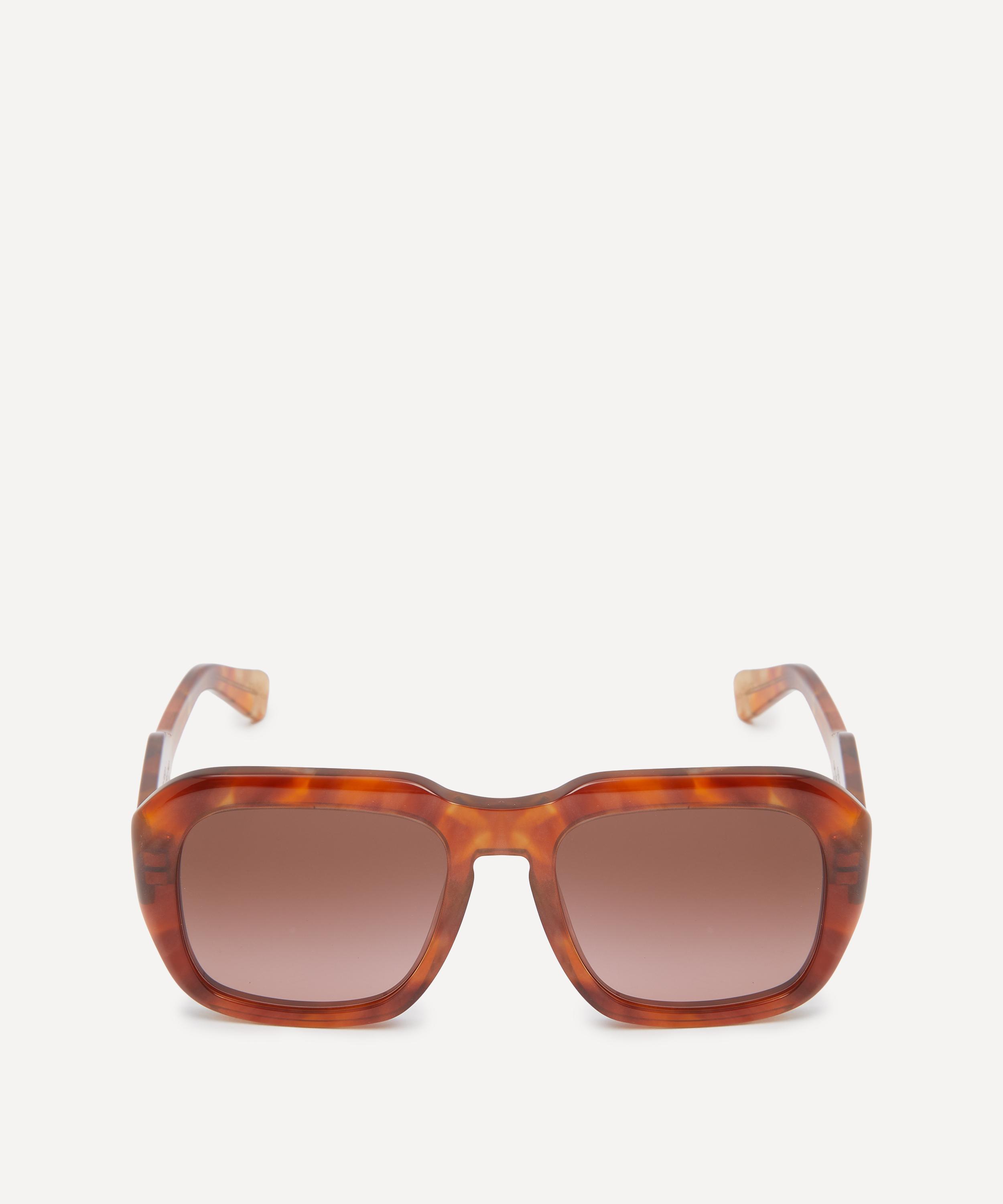 Chloé - Havana Soft Square Acetate Sunglasses image number 0