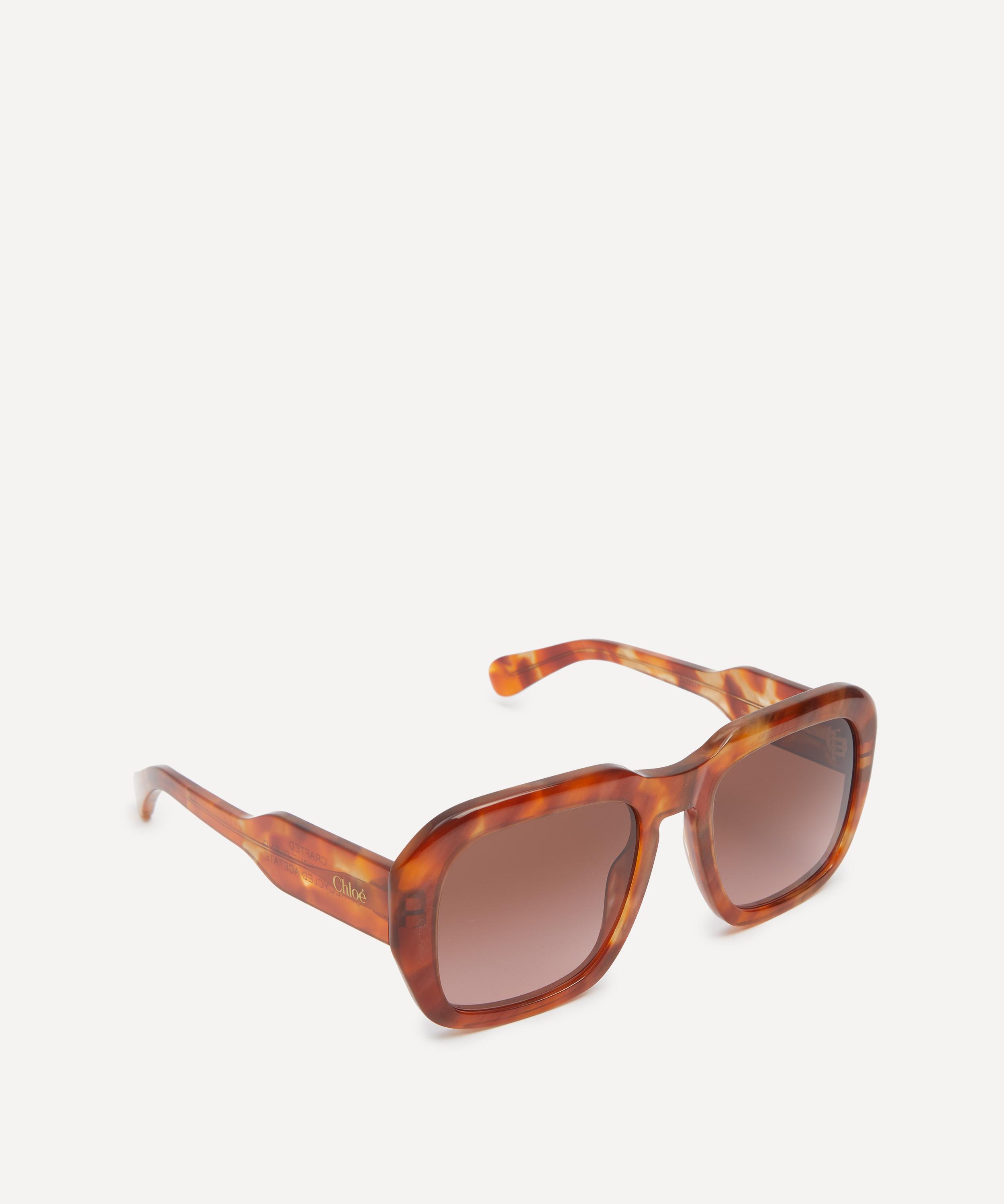 Chloé - Havana Soft Square Acetate Sunglasses image number 1