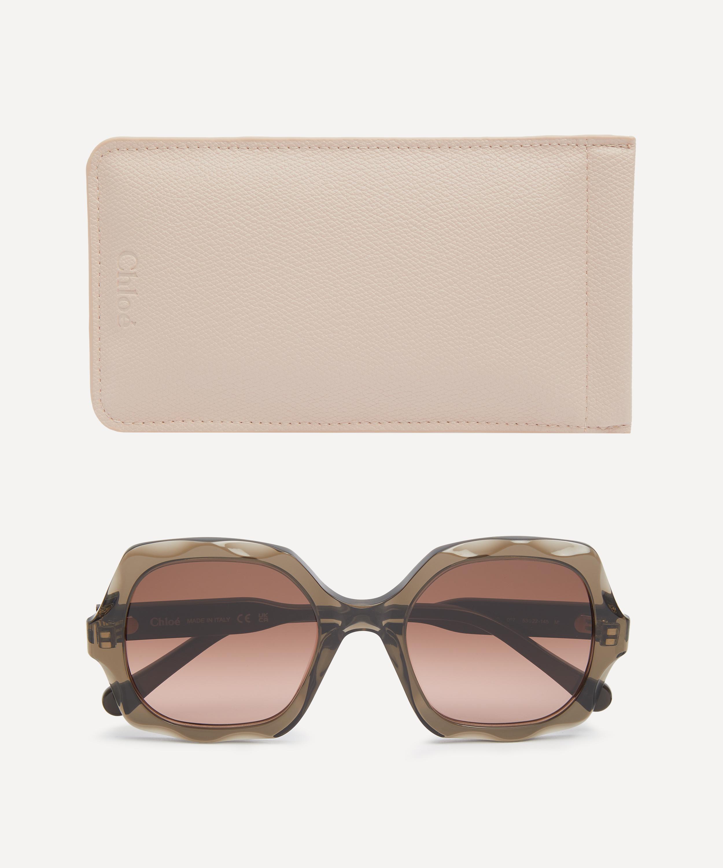 Chloé - Brown Square Sunglasses image number 3