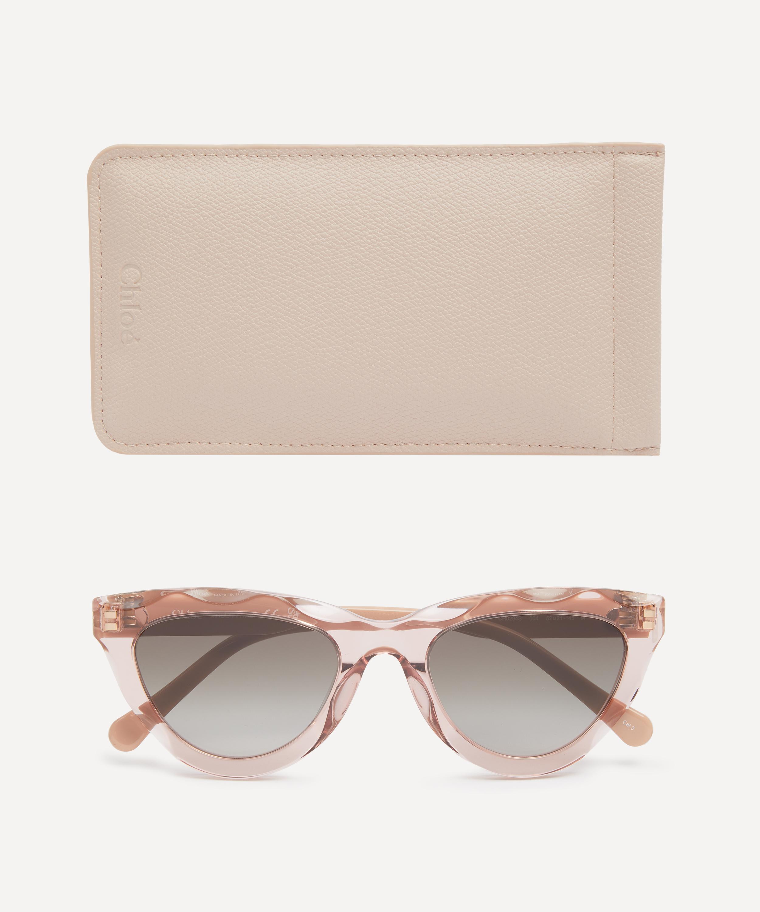 Chloé - Pink Cat-Eye Sunglasses image number 3