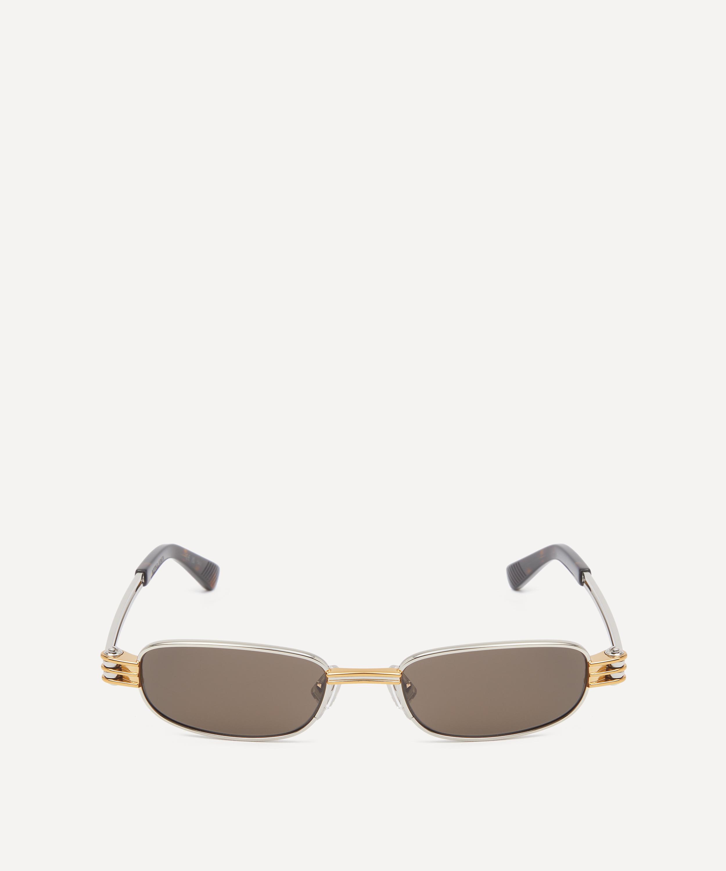 Bottega Veneta - Rectangular Two-Tone Sunglasses image number 0