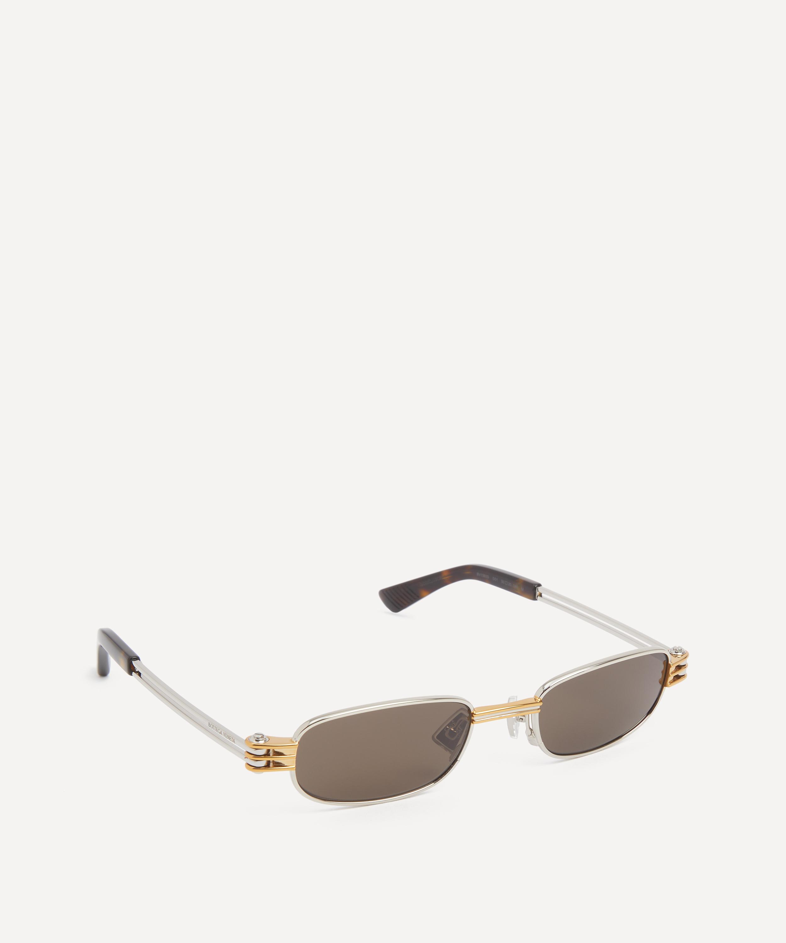 Bottega Veneta - Rectangular Two-Tone Sunglasses image number 1