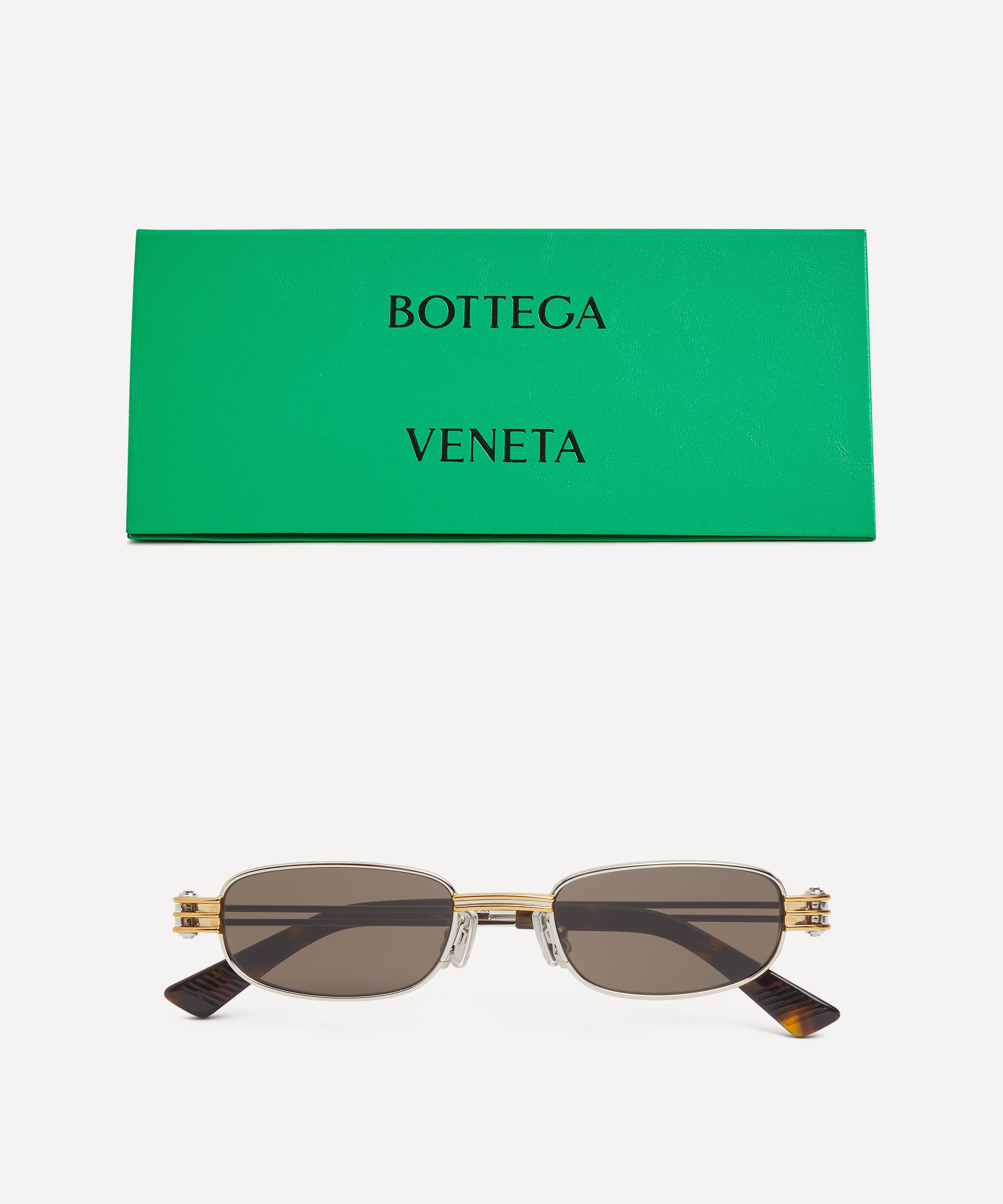 Bottega Veneta - Rectangular Two-Tone Sunglasses image number 3