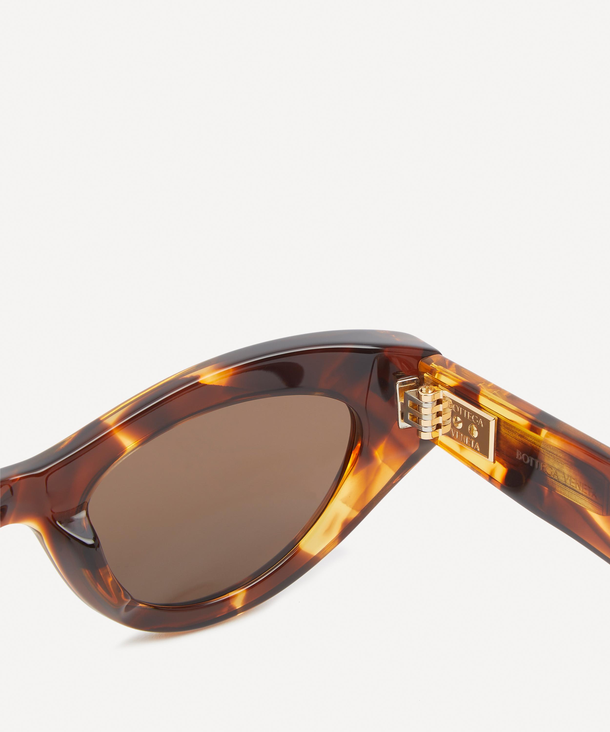 Bottega Veneta - Havana Cat-Eye Sunglasses image number 2