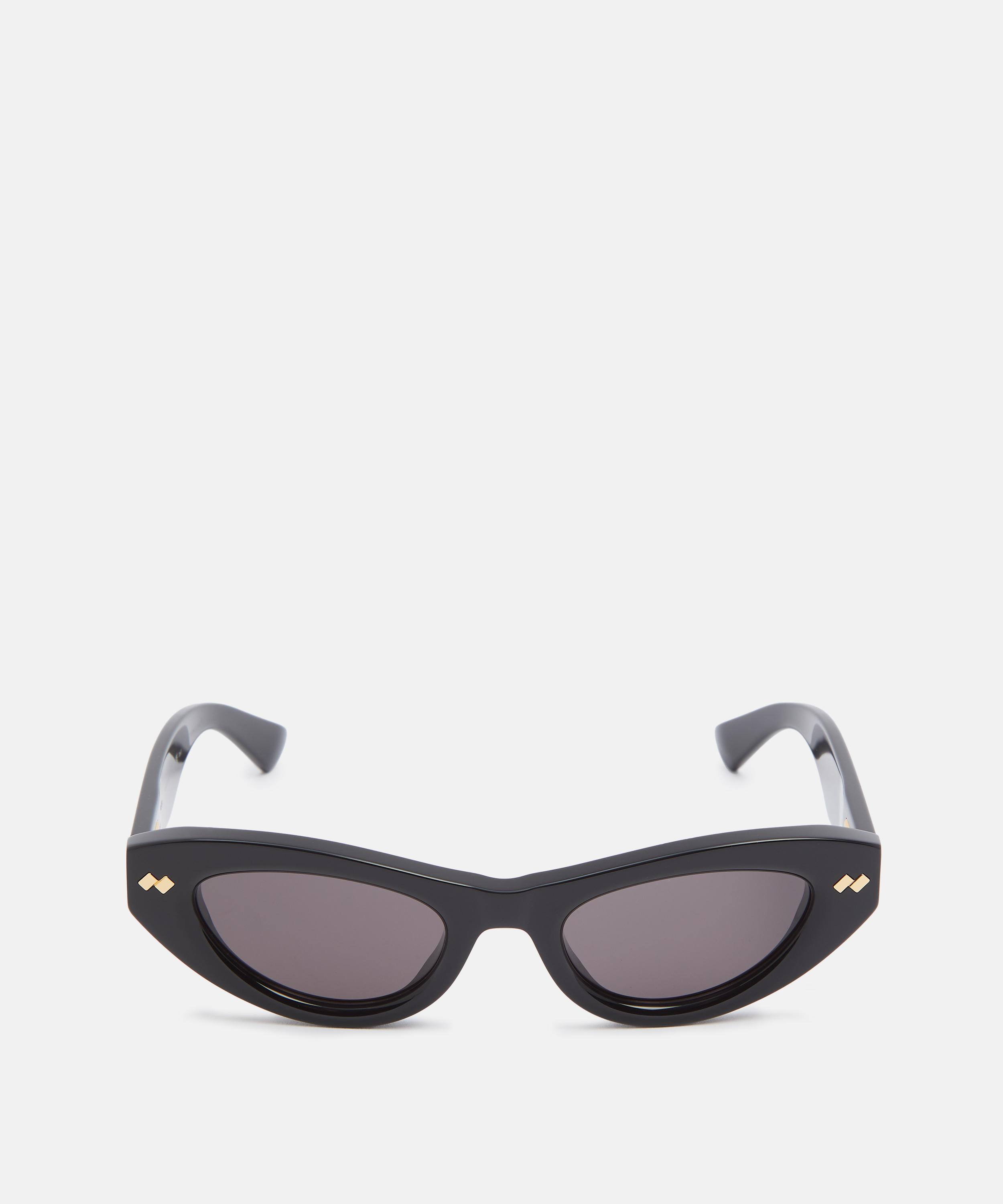 Bottega Veneta - Black Cat-Eye Sunglasses image number 0