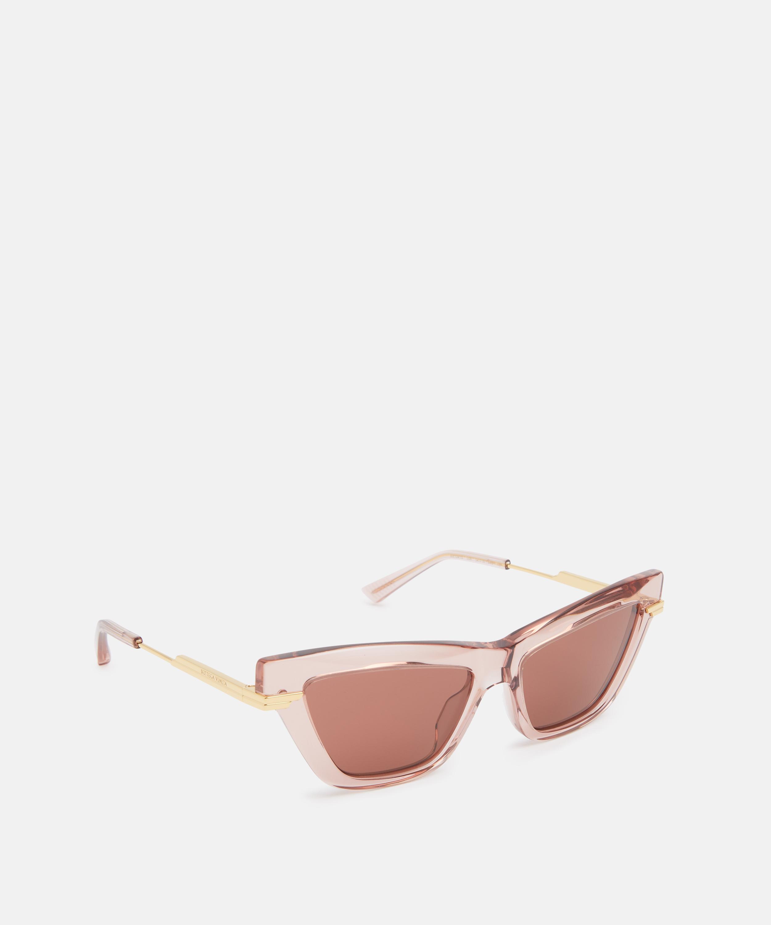 Bottega Veneta - Transluscent Pink Cat-Eye Sunglasses image number 1