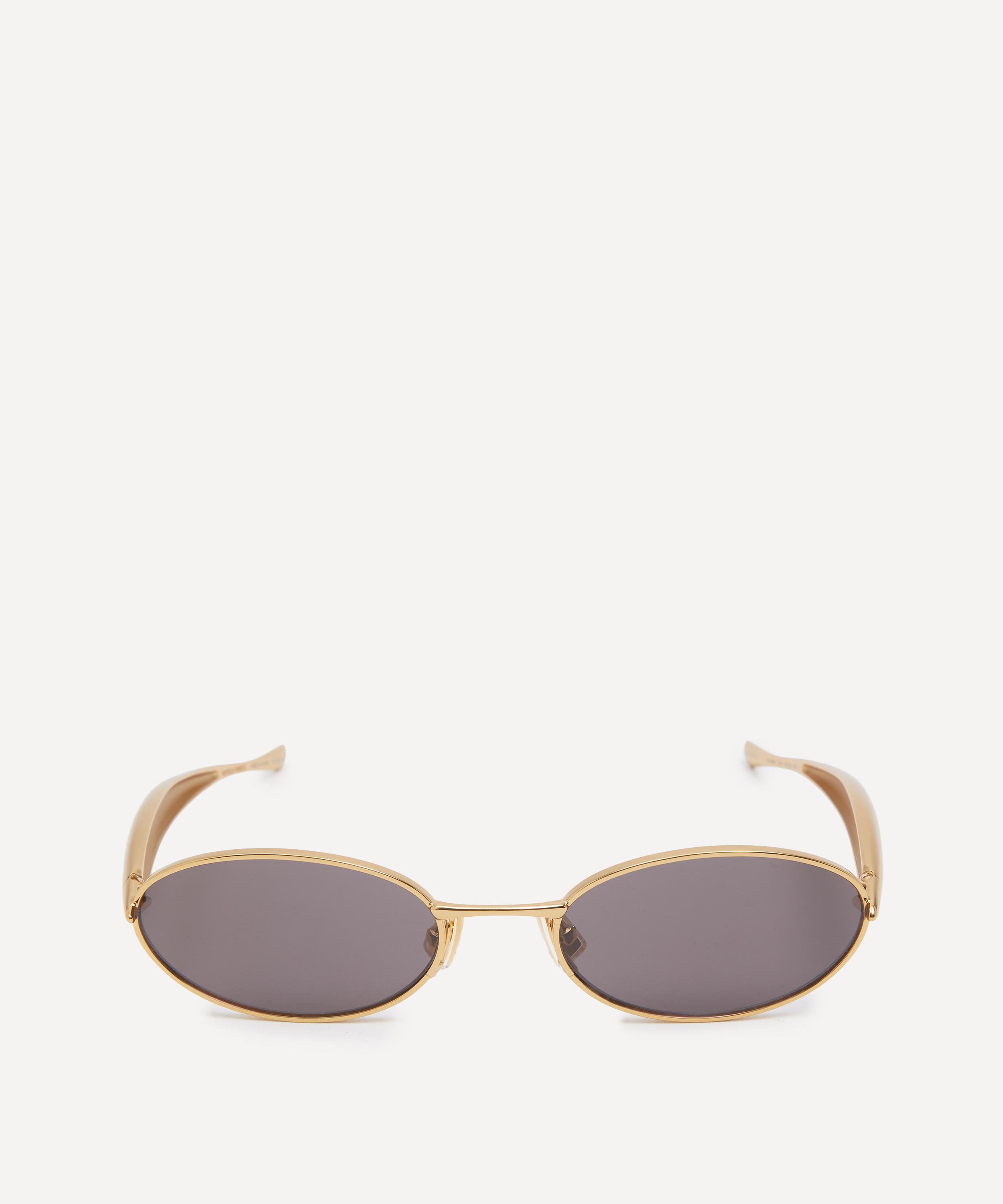 Bottega Veneta - Oval Metal Sunglasses