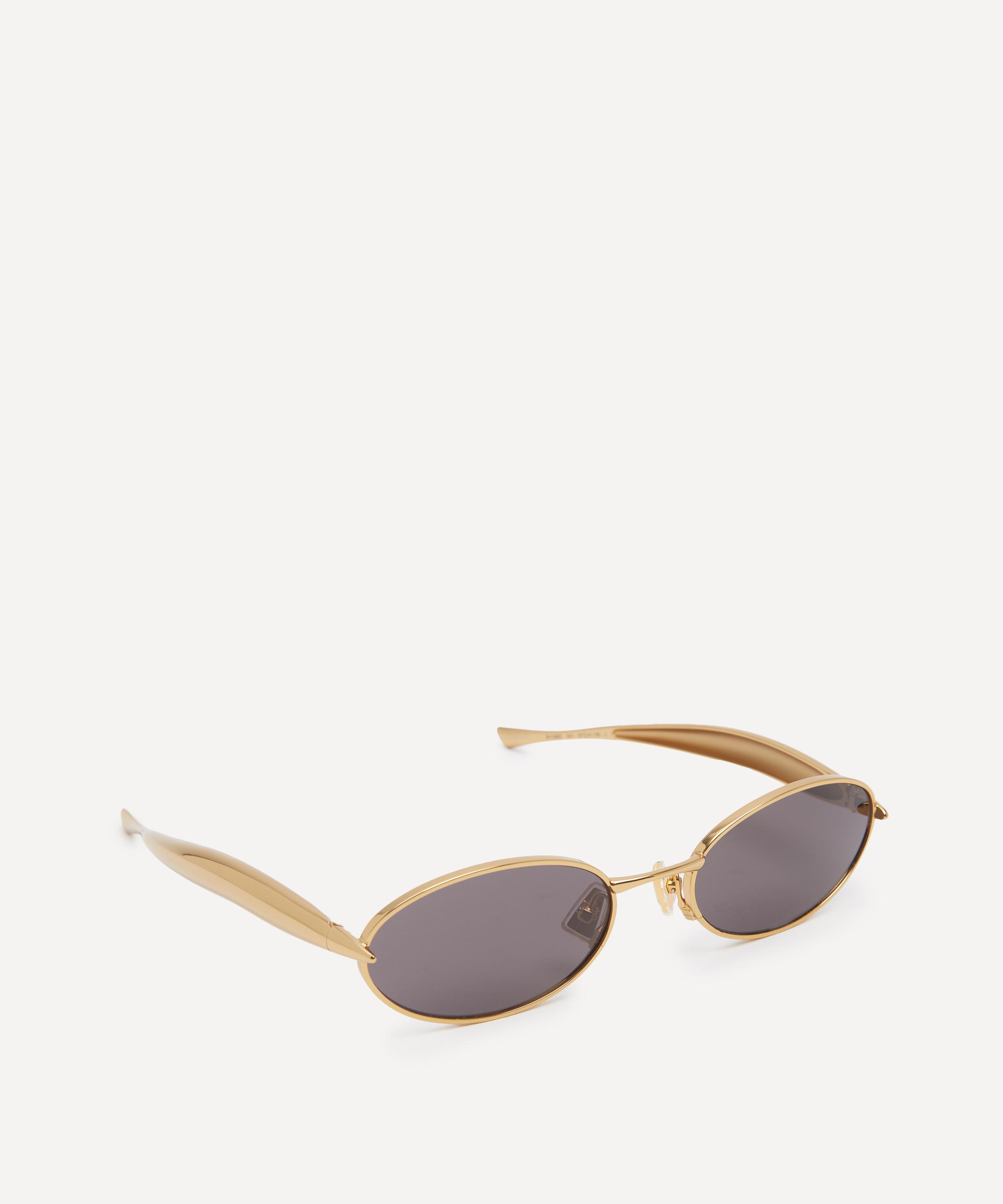 Bottega Veneta - Oval Metal Sunglasses image number 2