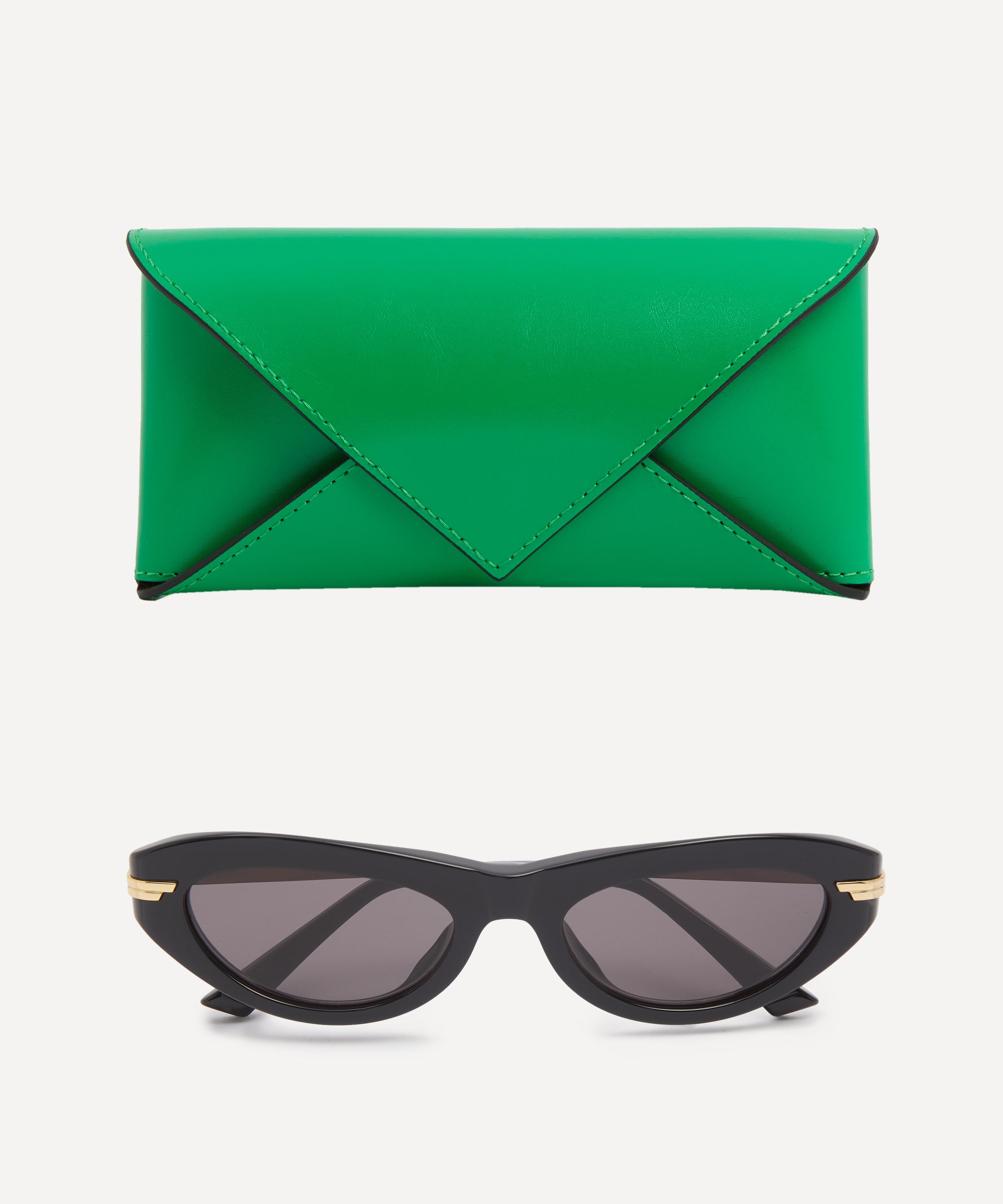 Bottega Veneta - Cat-Eye Metal Sunglasses image number 3