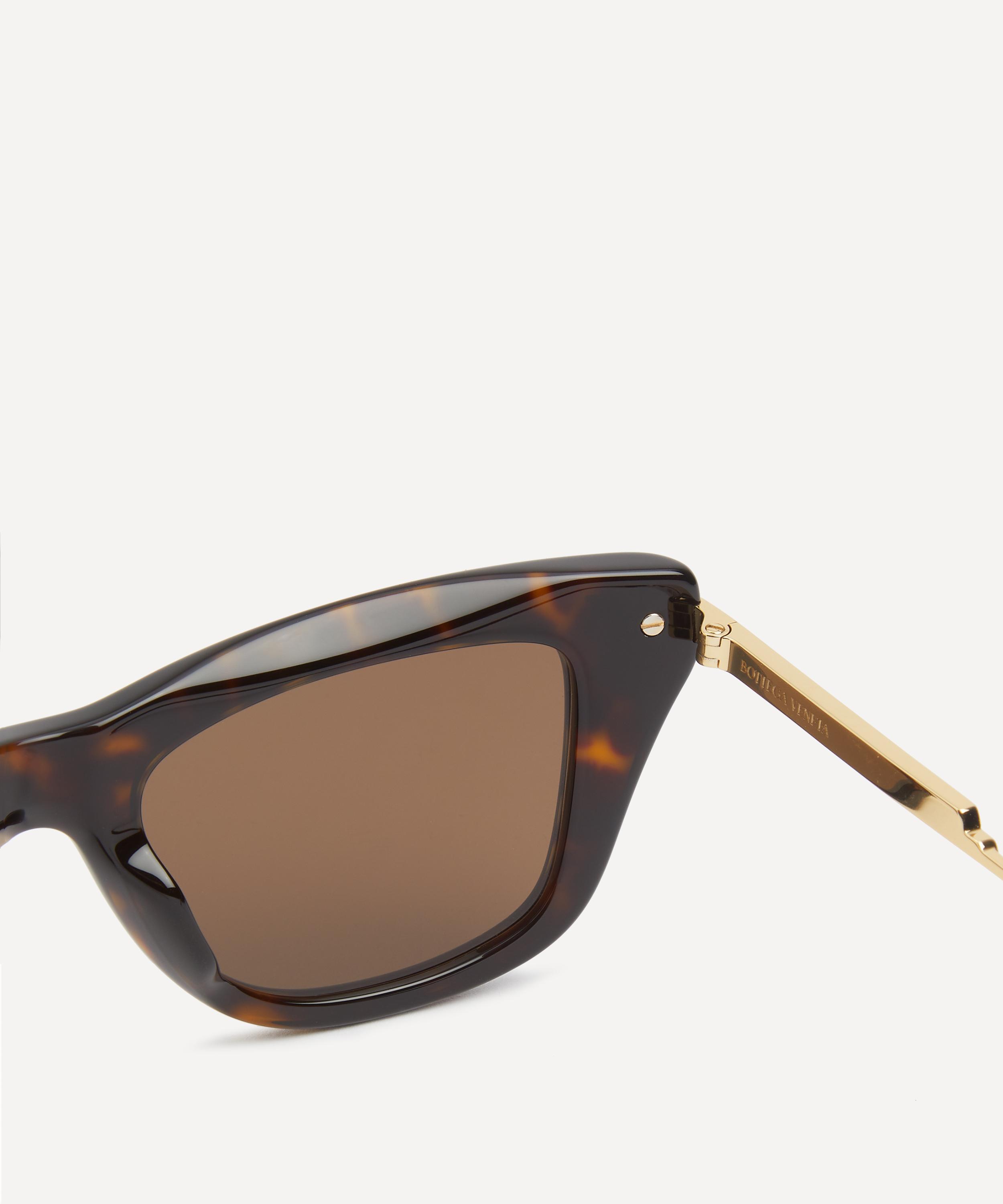 Bottega Veneta - Havana Cat-Eye Sunglasses image number 2