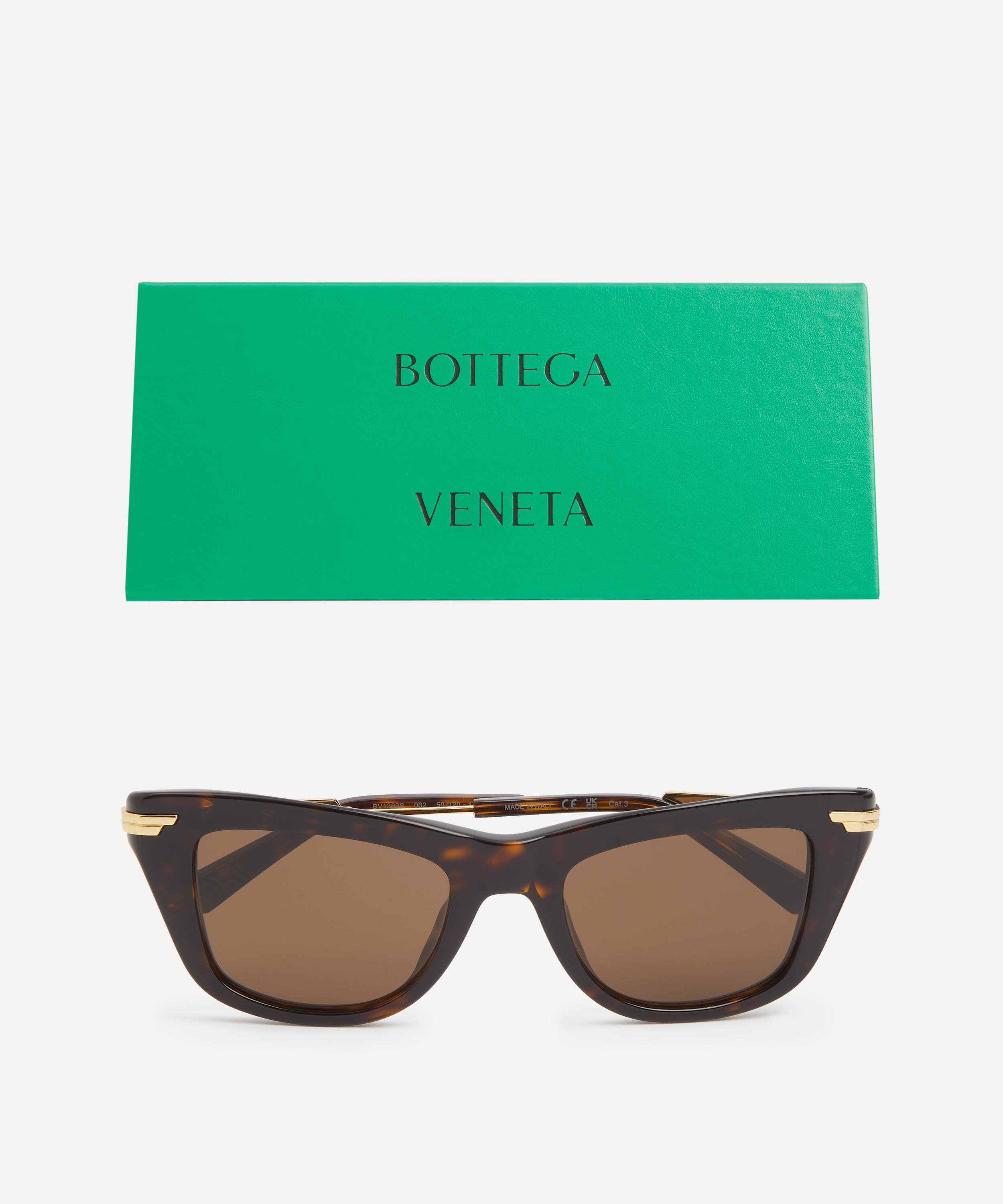 Bottega Veneta - Havana Cat-Eye Sunglasses image number 3