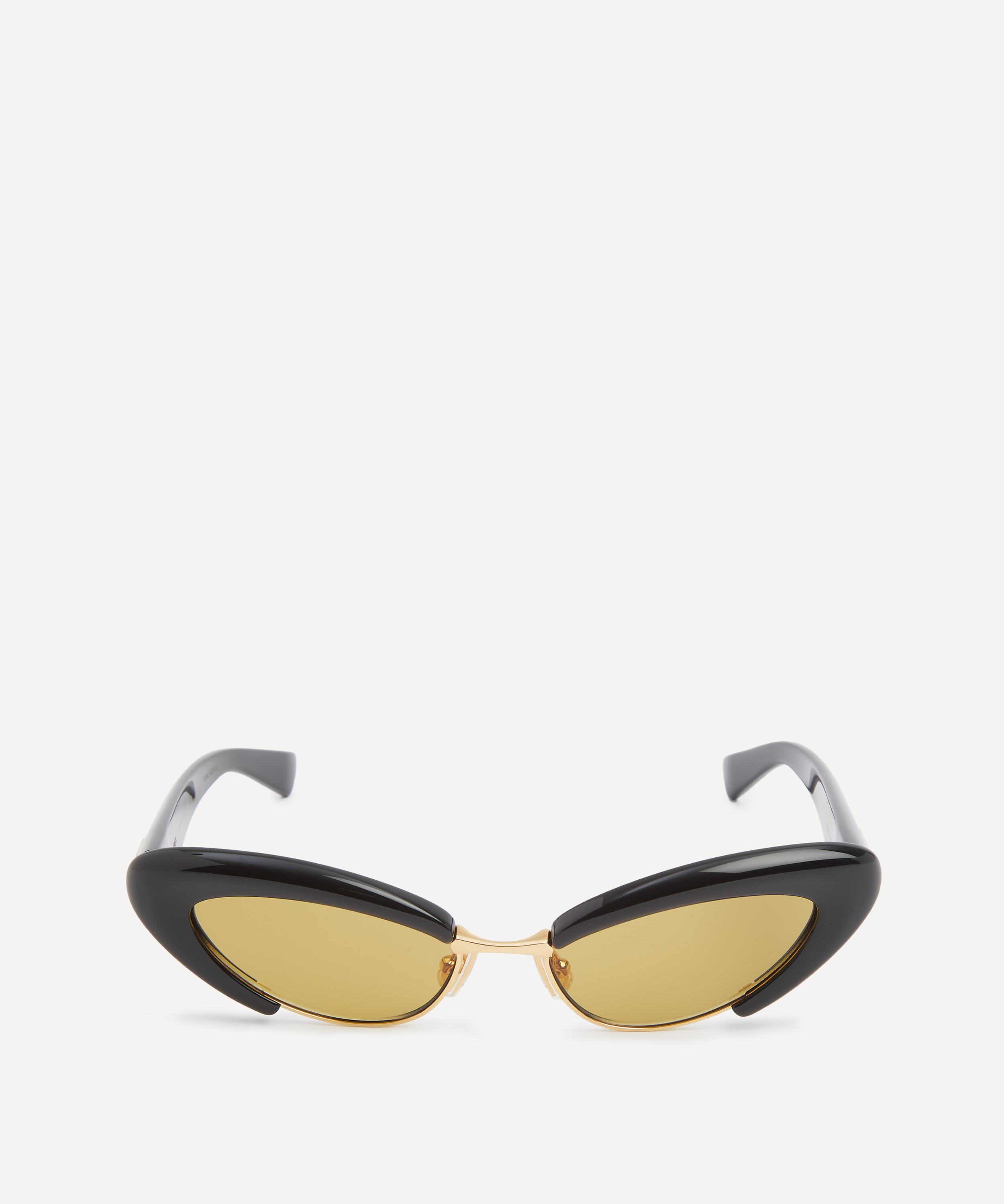 Bottega Veneta - Combination Black Cat-Eye Sunglasses image number 0