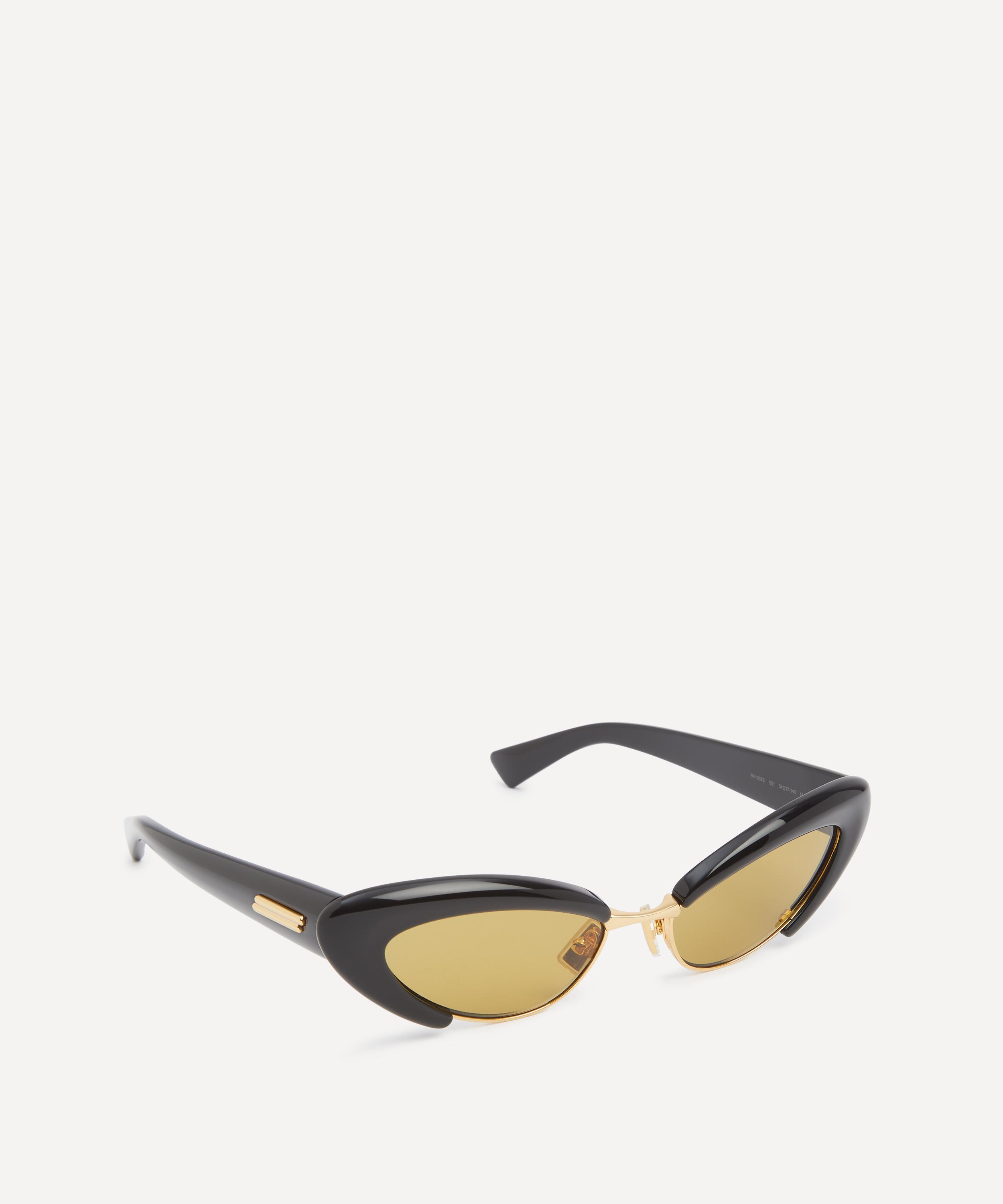 Bottega Veneta - Combination Black Cat-Eye Sunglasses image number 1