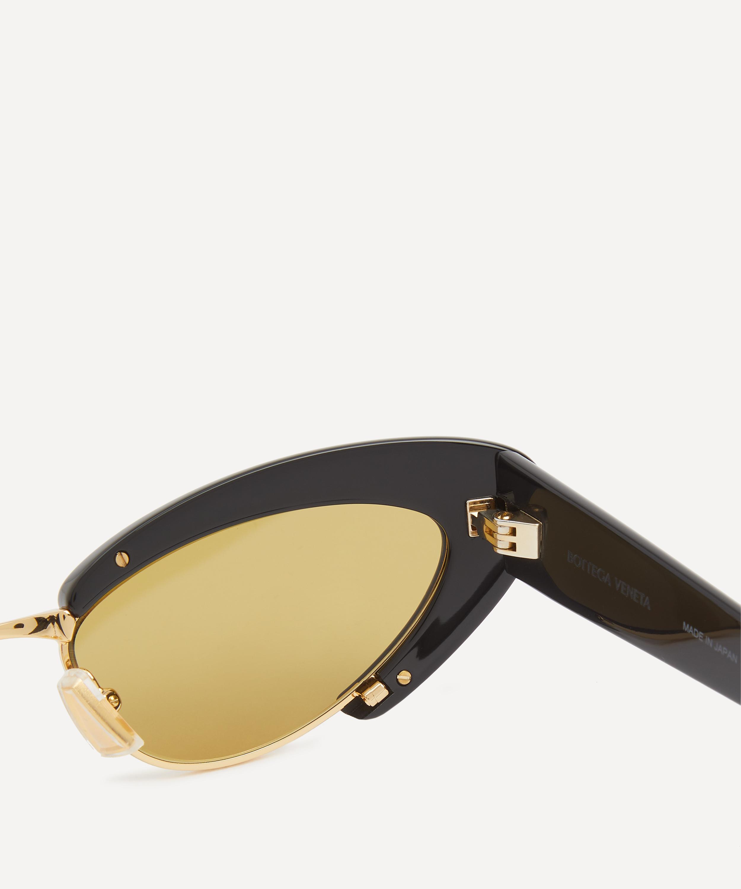 Bottega Veneta - Combination Black Cat-Eye Sunglasses image number 2