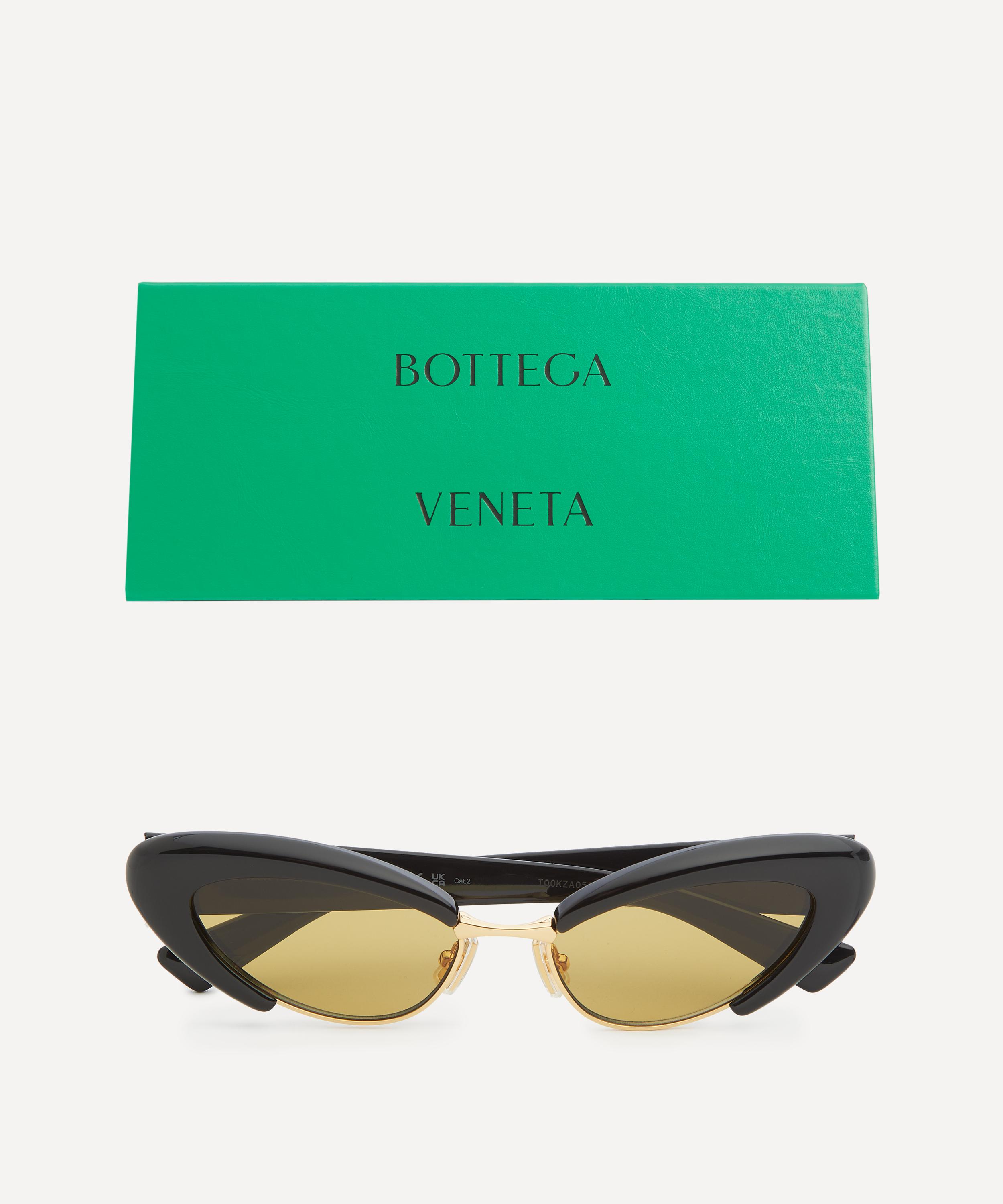 Bottega Veneta - Combination Black Cat-Eye Sunglasses image number 3