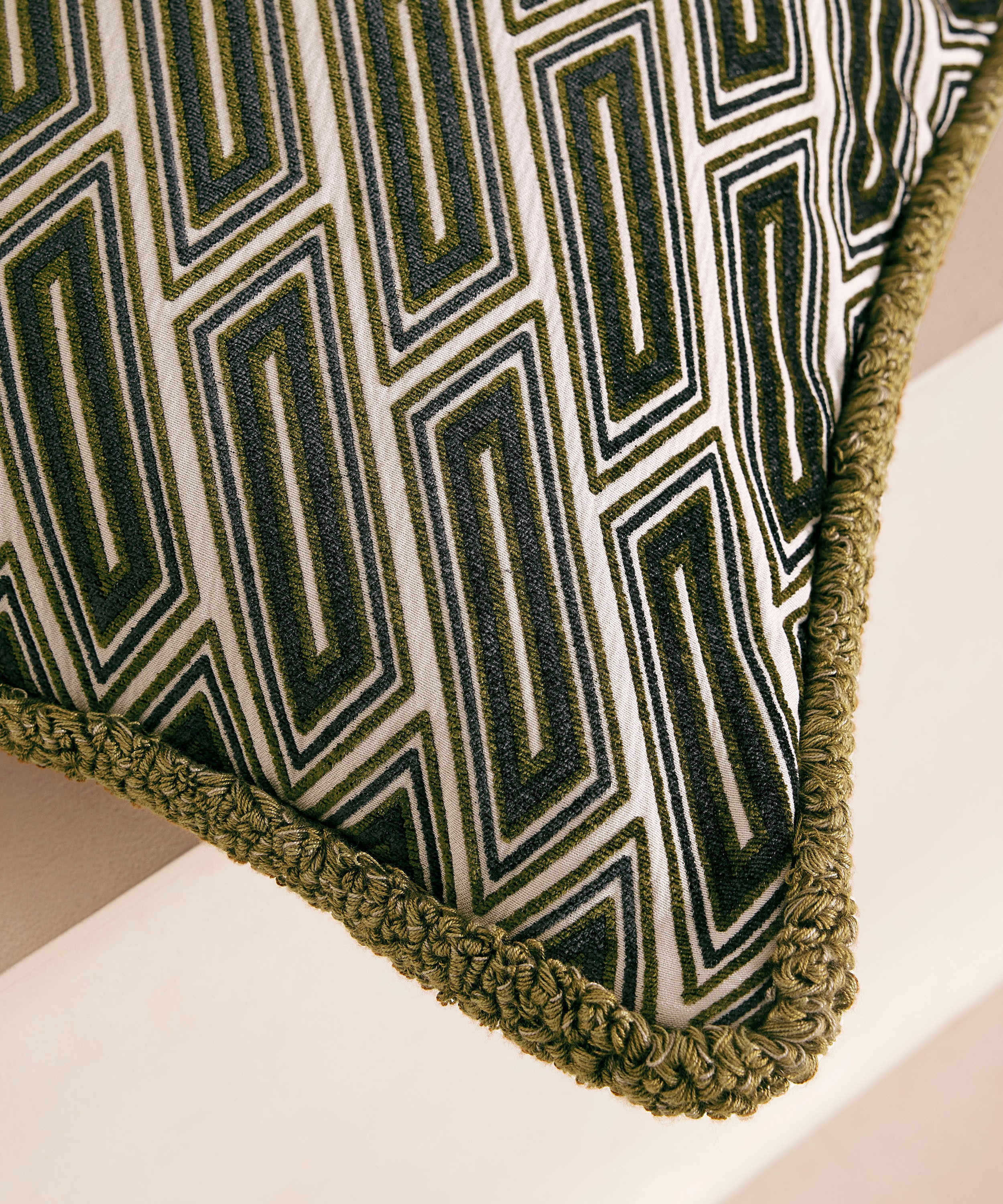 Soho Home - Vende Olive Square Cushion image number 2