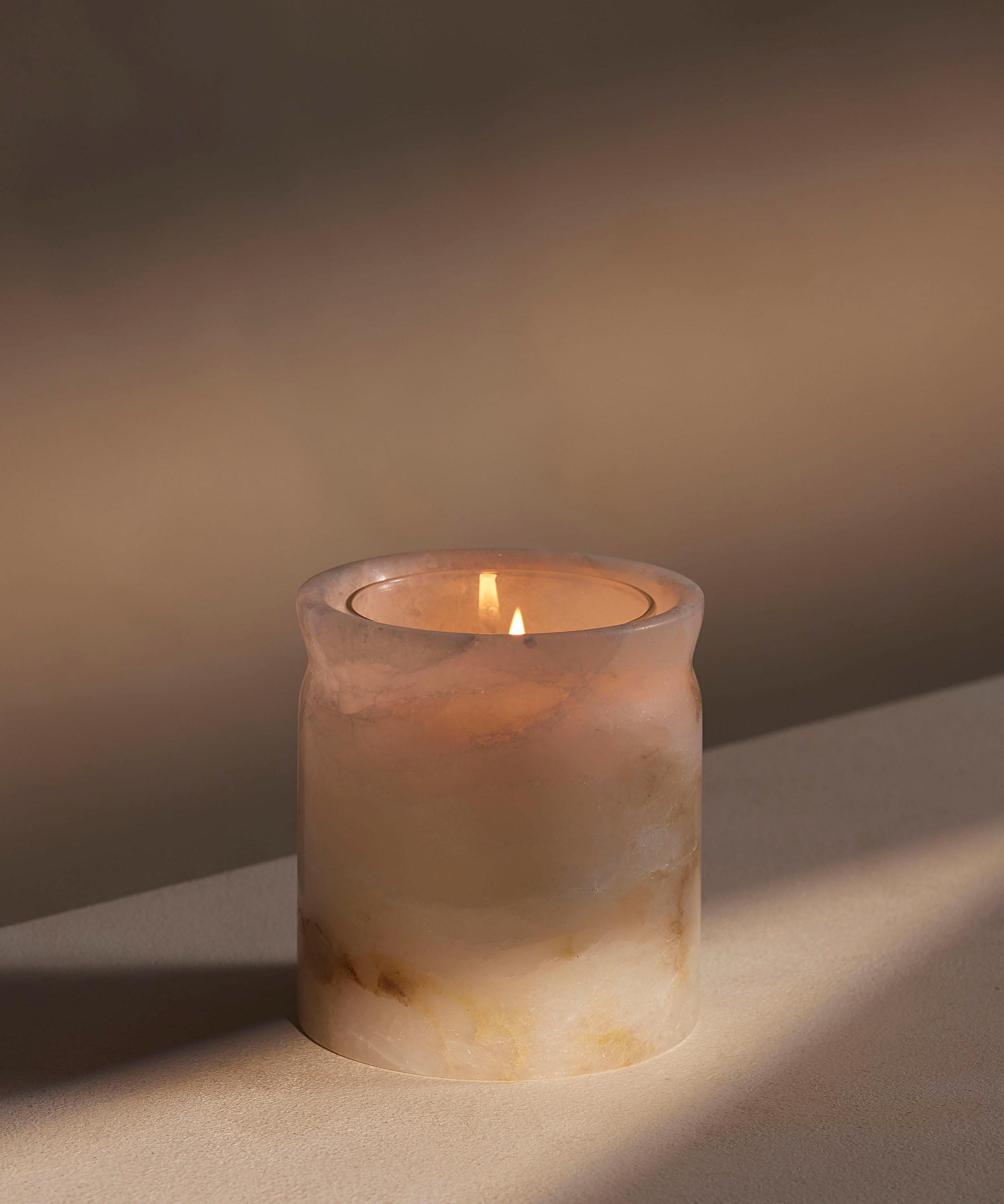 Soho Home - Bergamot and Mandarin Zest Alabaster Marble Candle 250g image number 1