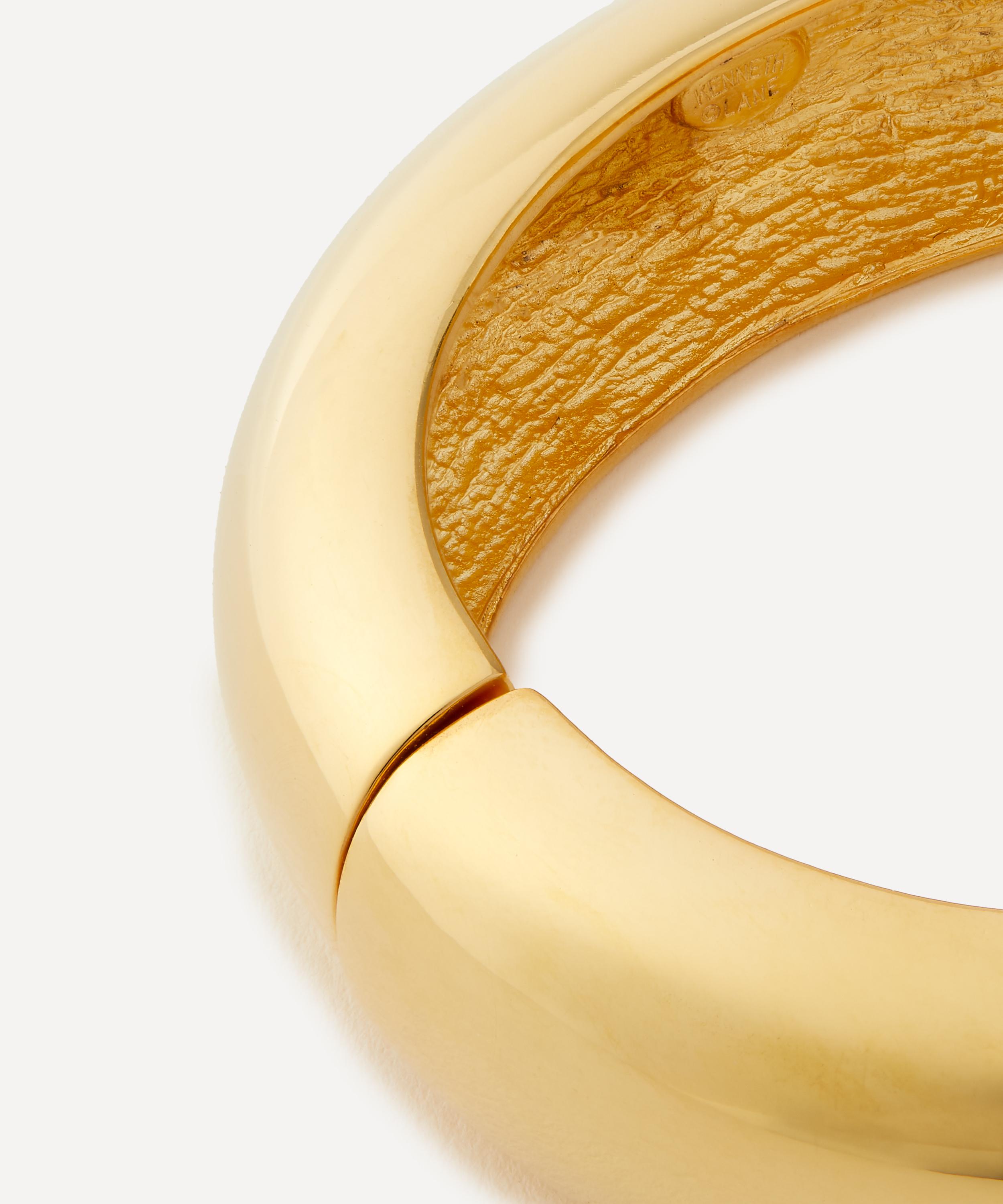 Kenneth Jay Lane - Gold-Plated Dome Hinge Cuff Bracelet image number 1