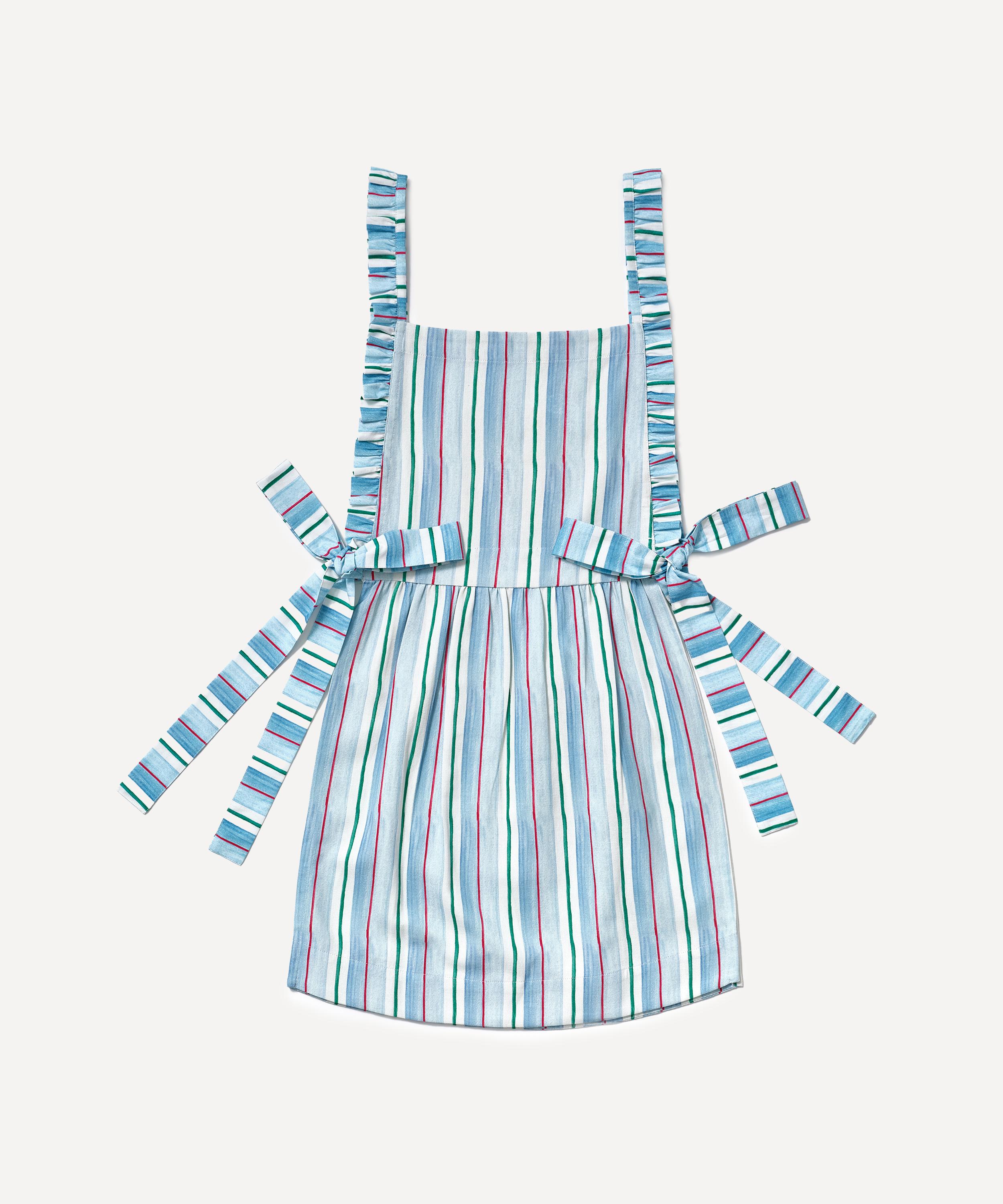 Damson Madder - Blue Stripe Mandy Apron image number 2
