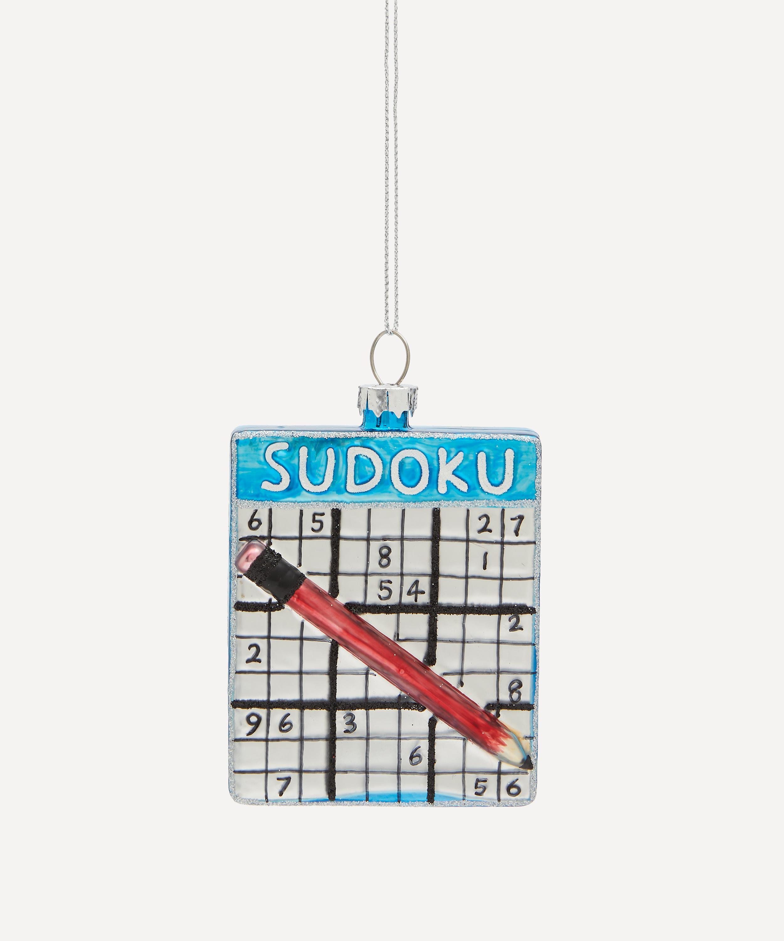 Christmas - Sudoku Glass Ornament image number 0