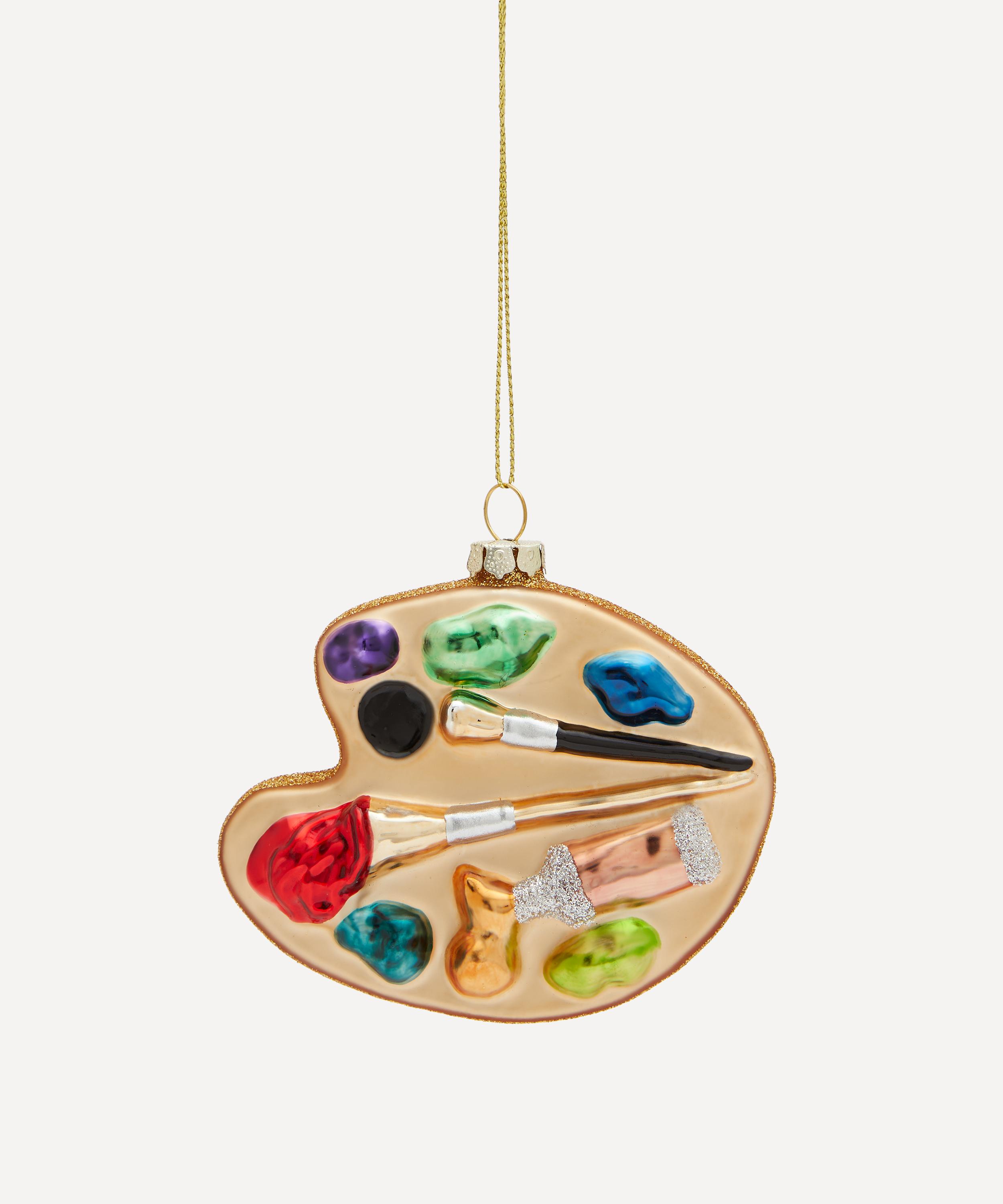 Christmas - Artist Palette Glass Ornament image number 0